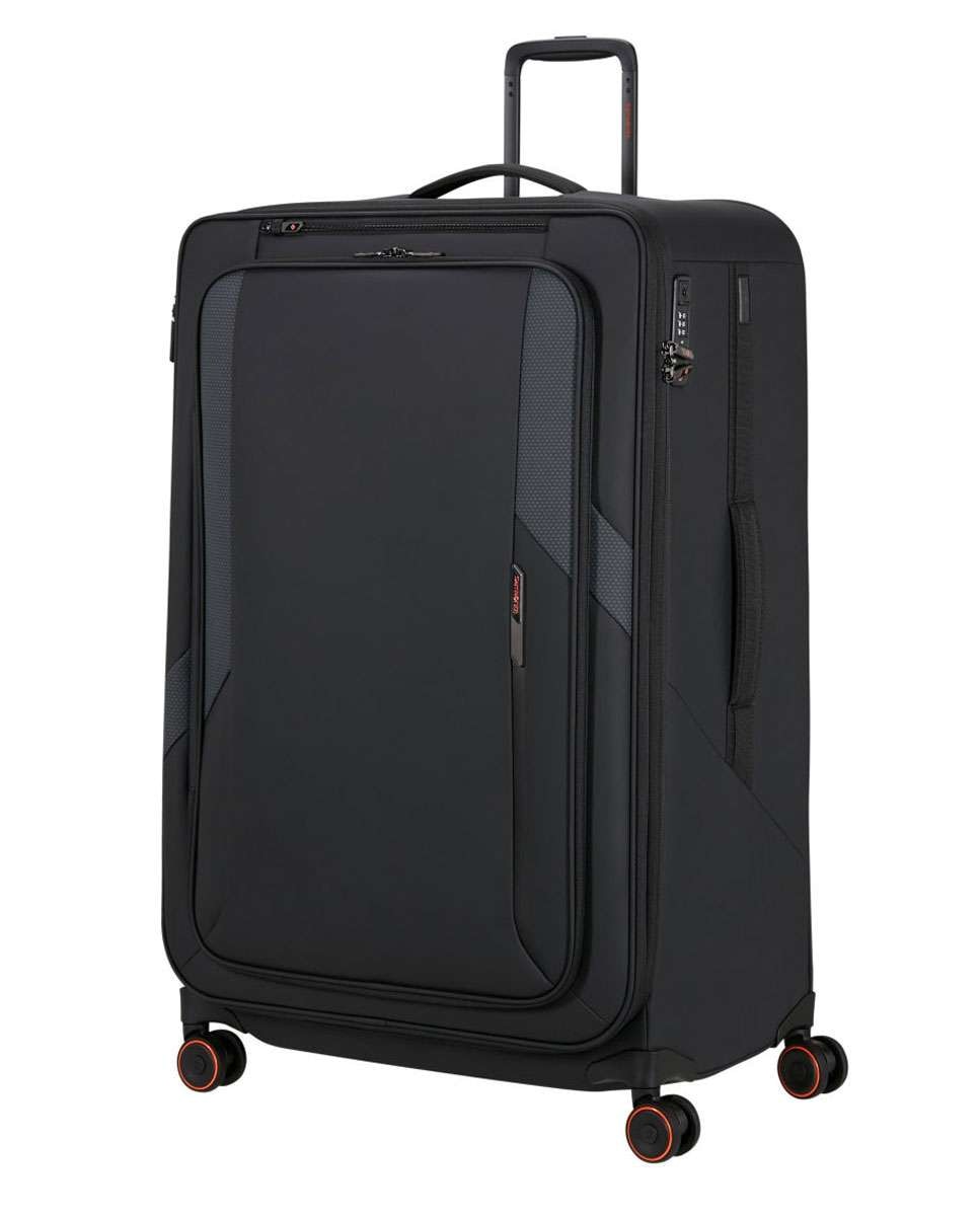 Imagem 0 de Mala de Viagem Extragrande Glazed 84cm 4 Rodas Expansível Preto 160L