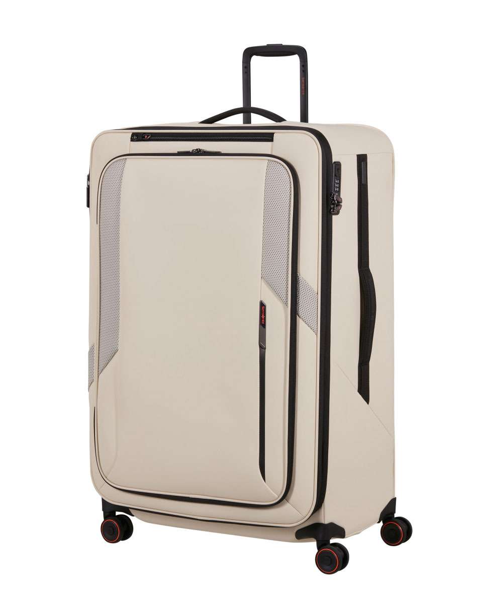 Imagem 0 de Mala de Viagem Extragrande Glazed 84cm 4 Rodas Expansível Areia 160L