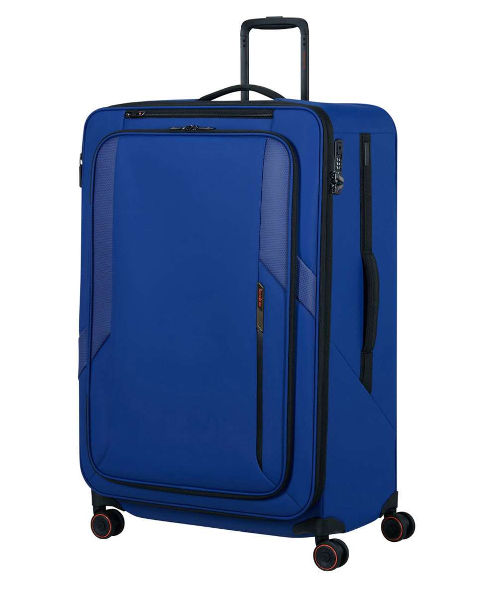 Imagem 0 de Mala de Viagem Extragrande Glazed 84cm 4 Rodas Expansível Azul 160L
