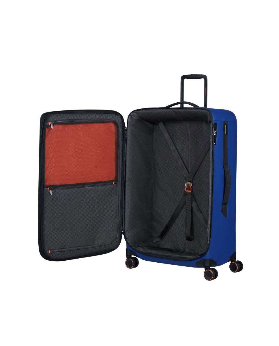 Mala de Viagem Extragrande Glazed 84cm 4 Rodas Expansível Azul 160L Azul-2
