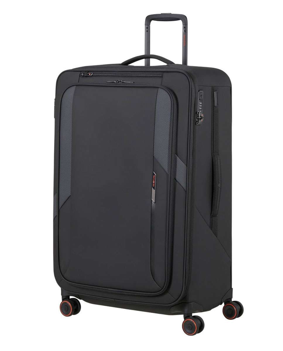 Imagem 0 de Mala de Viagem Grande Glazed 78cm 4 Rodas Expansível Preto 125L