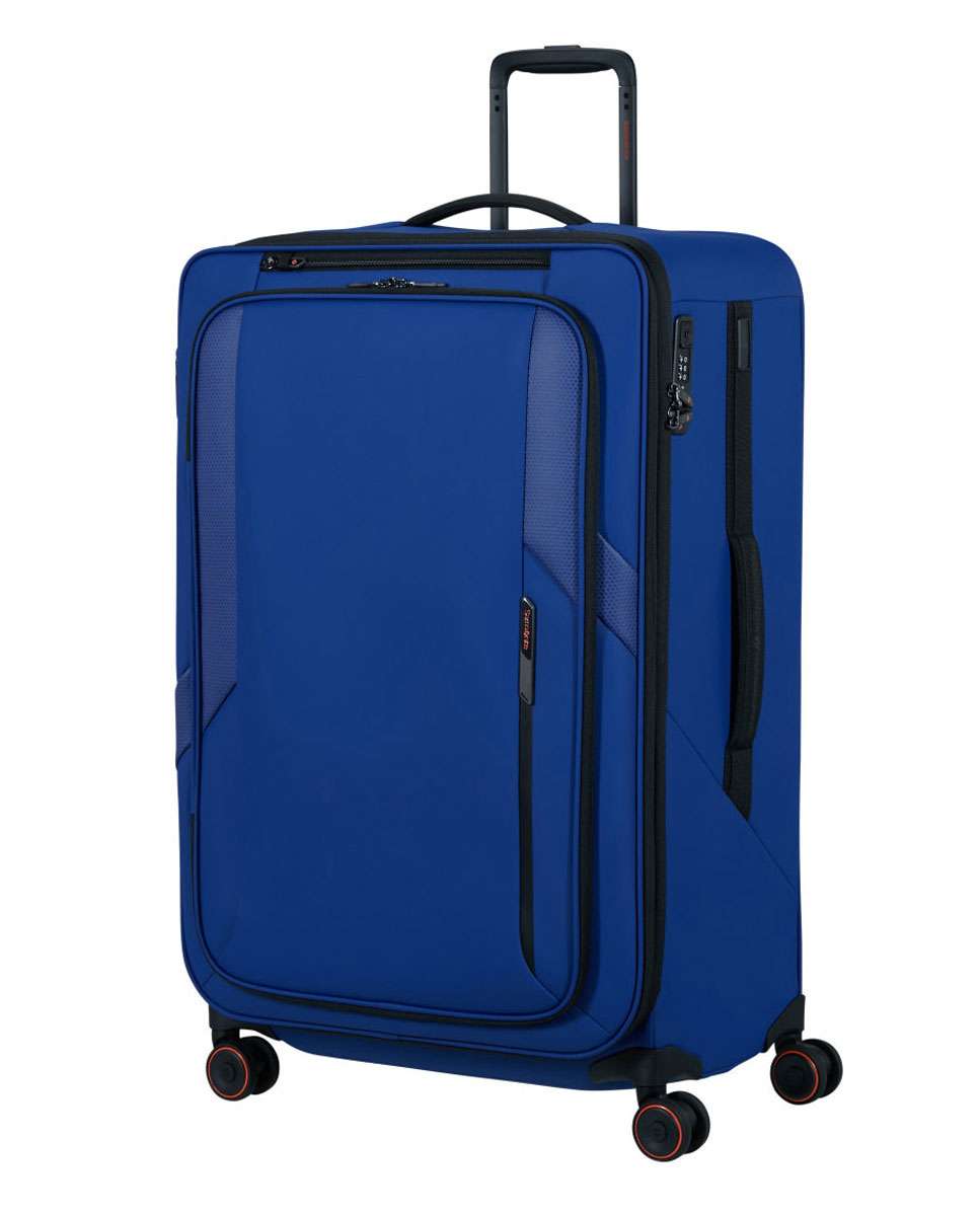 Imagem 0 de Mala de Viagem Grande Glazed 78cm 4 Rodas Expansível Azul 125L