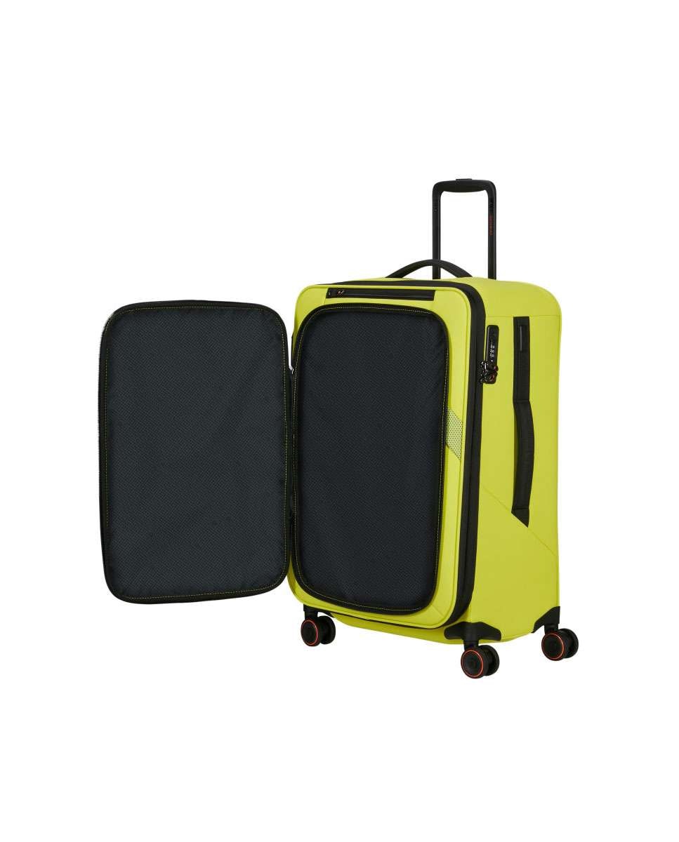 Mala de Viagem Média Glazed 67cm 4 Rodas Expansível Lima 83L Amarelo-2