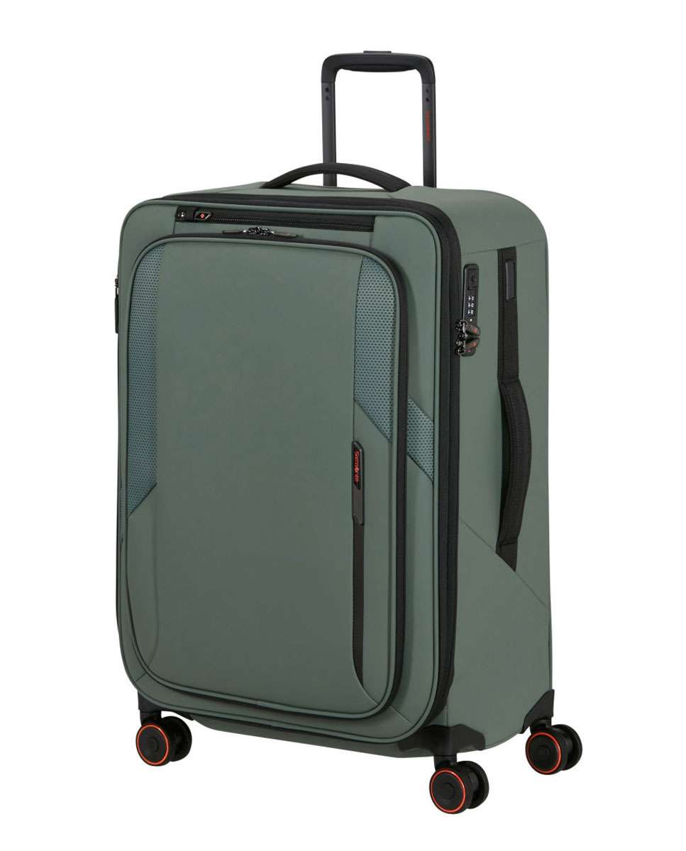 Imagem 0 de Mala de Viagem Média Glazed 67cm 4 Rodas Expansível Verde 83L