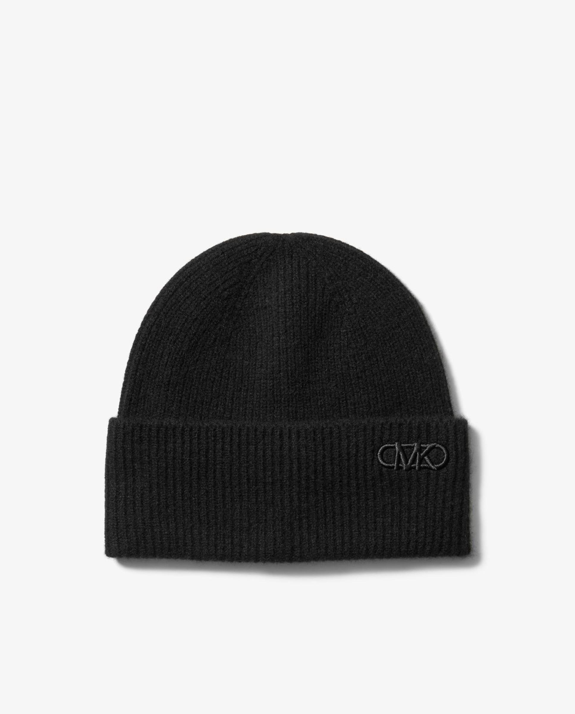 Chapéu Canelado de Lã Merino Preto-1