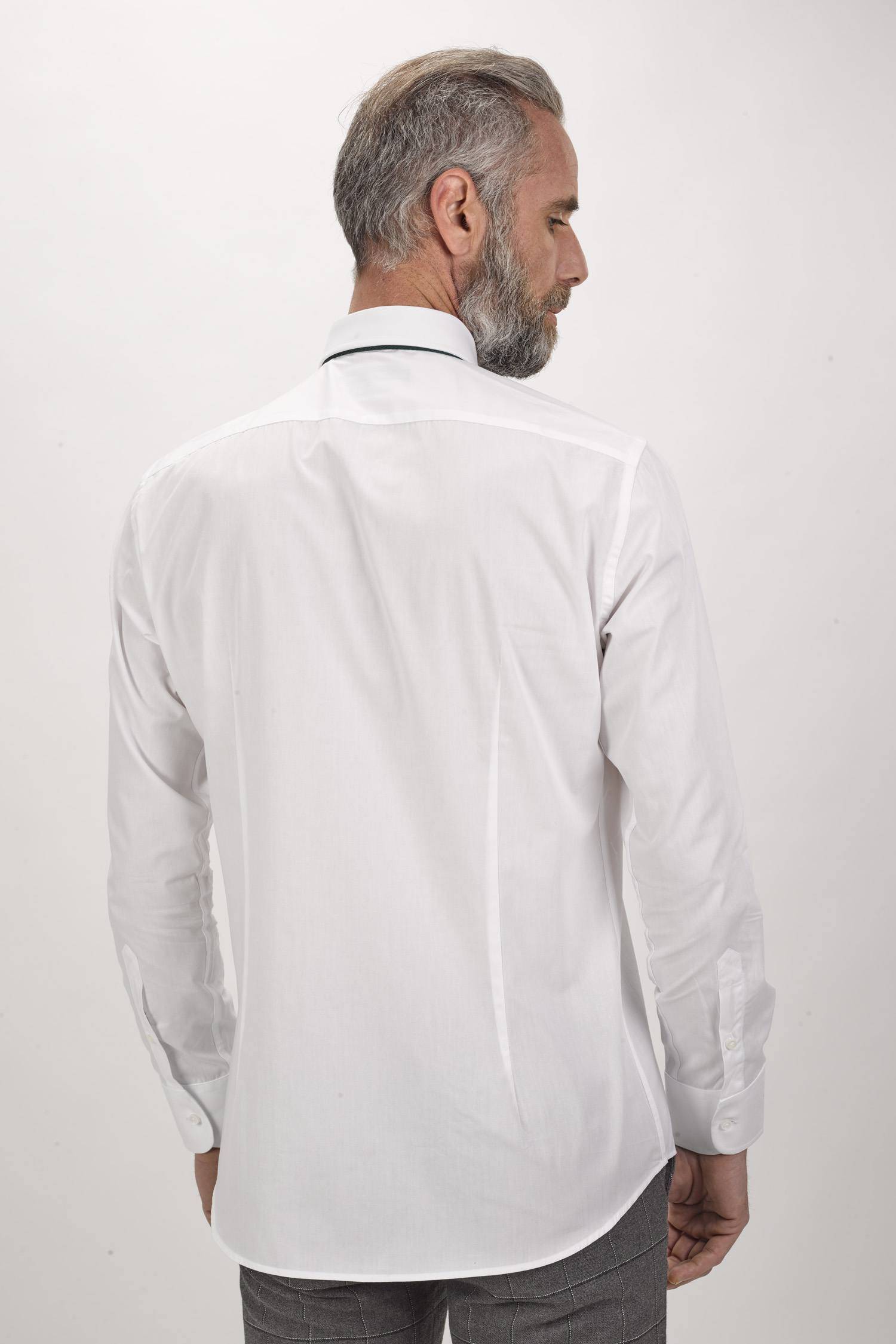 Camisa Fit Contemporary com colarinho clássico Branco-2