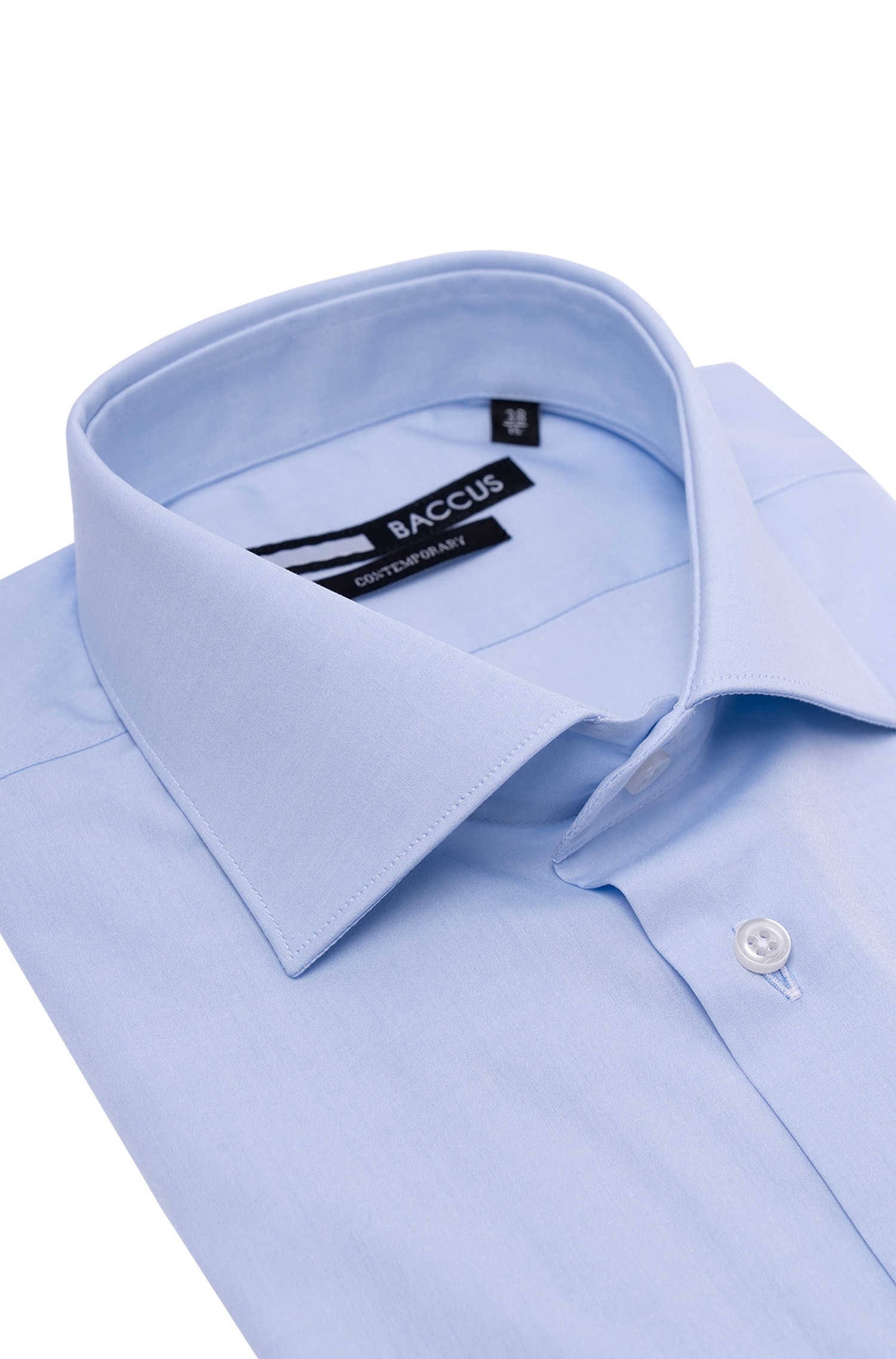 Camisa formal para homem Azul-2