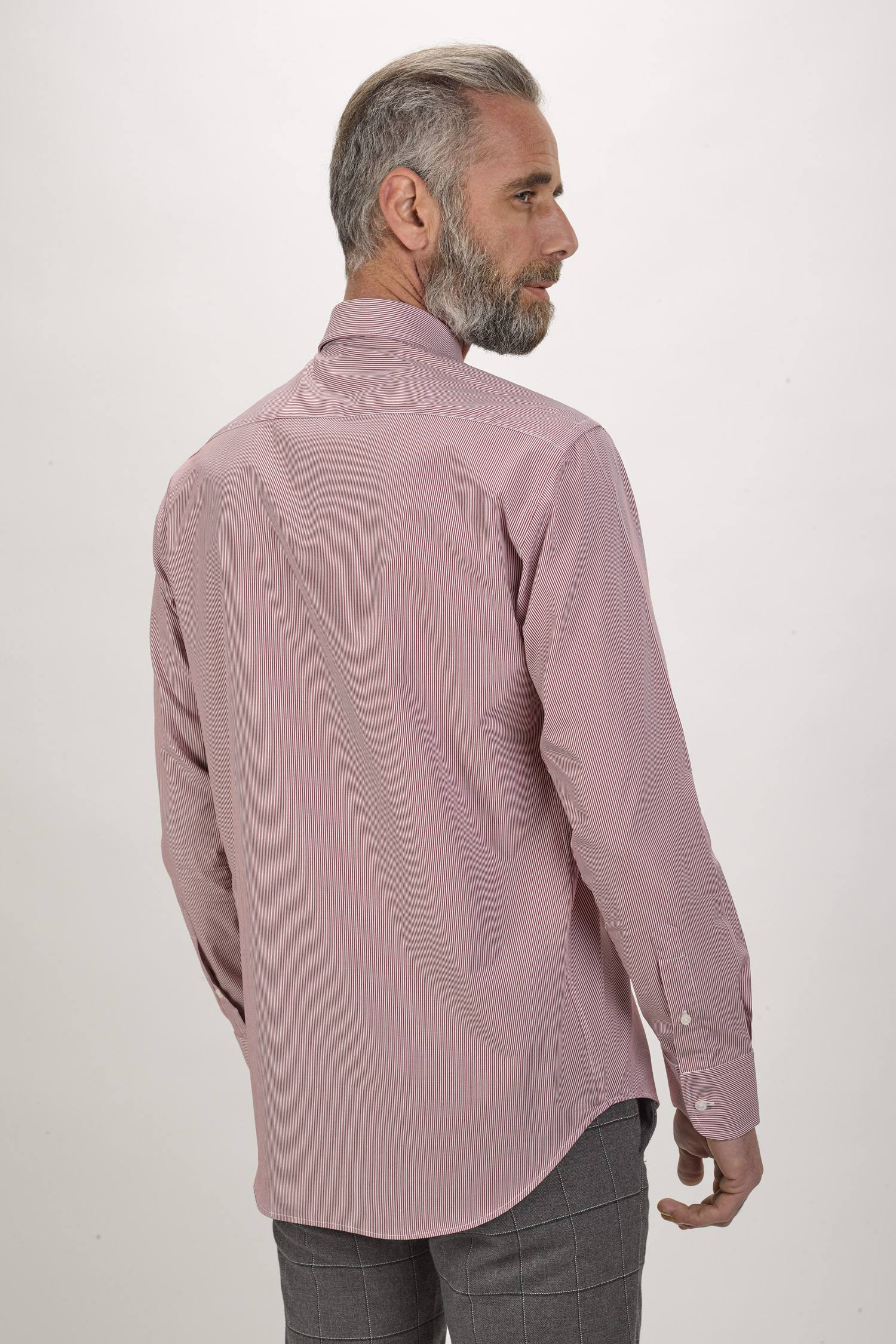 Camisa formal para homem Vermelho-2