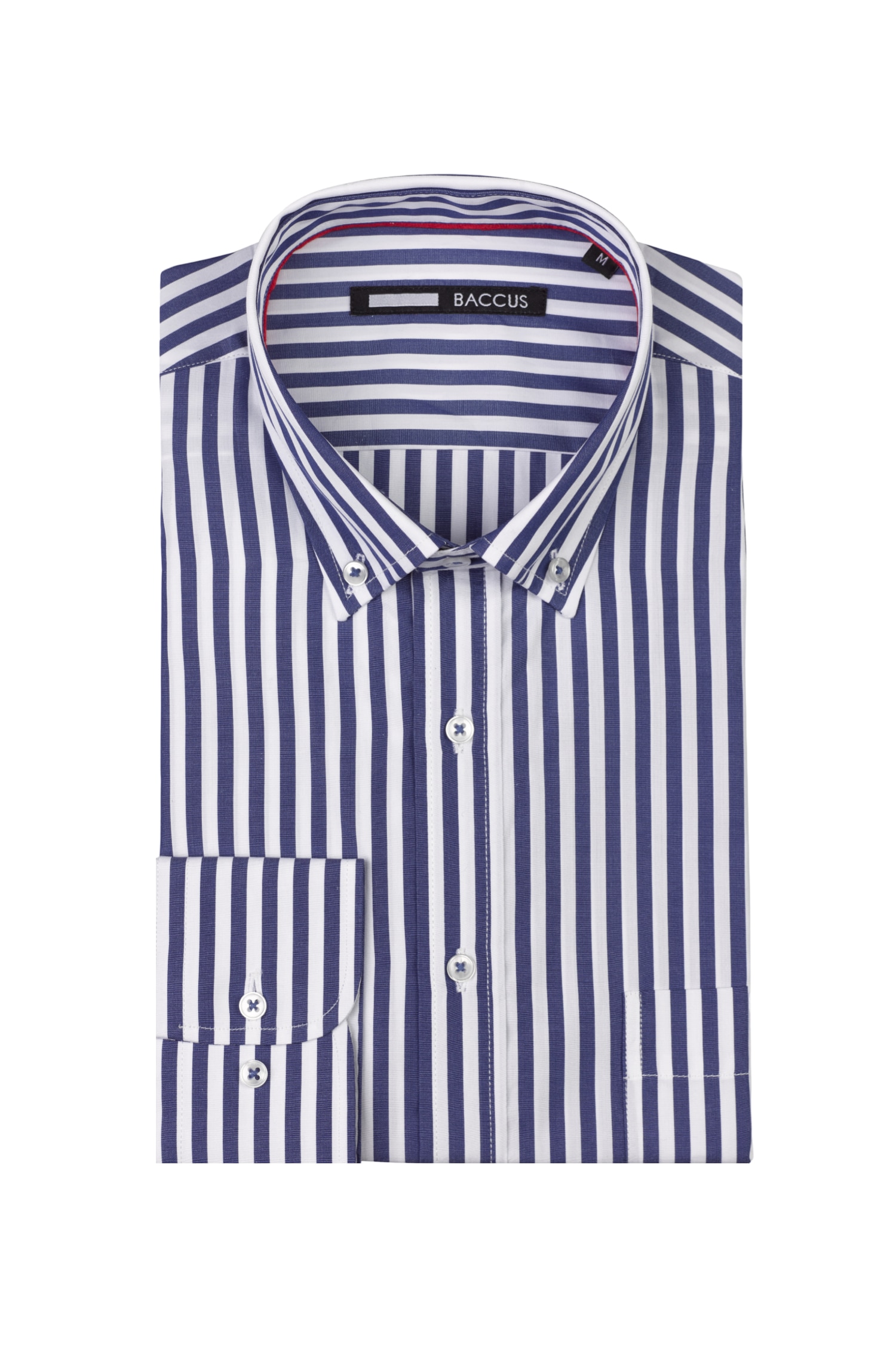Camisa com risca Azul-marinho-1