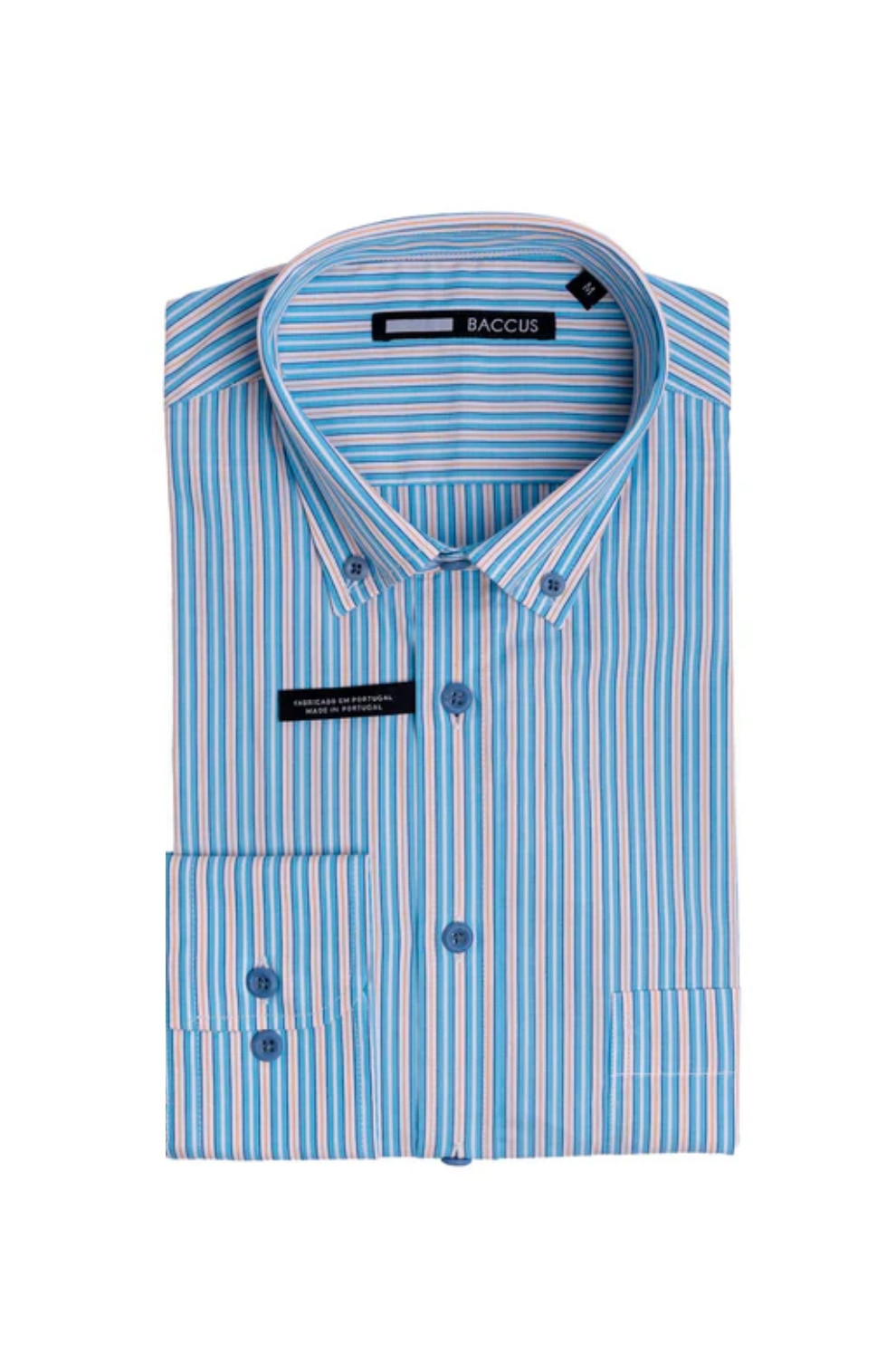 Camisa de ajuste regular para homem Amarelo-1