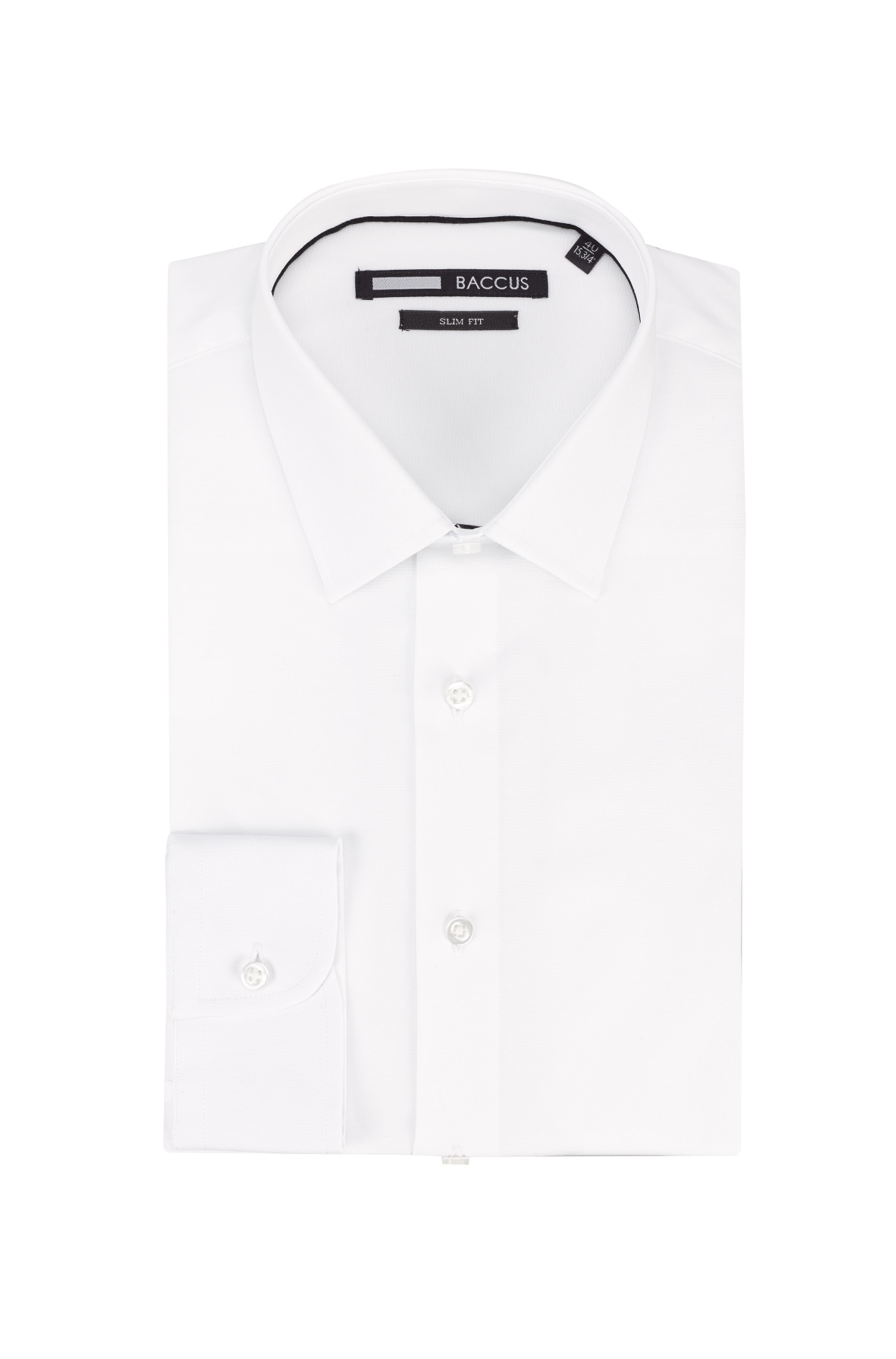 Camisa slim fit Branco-1