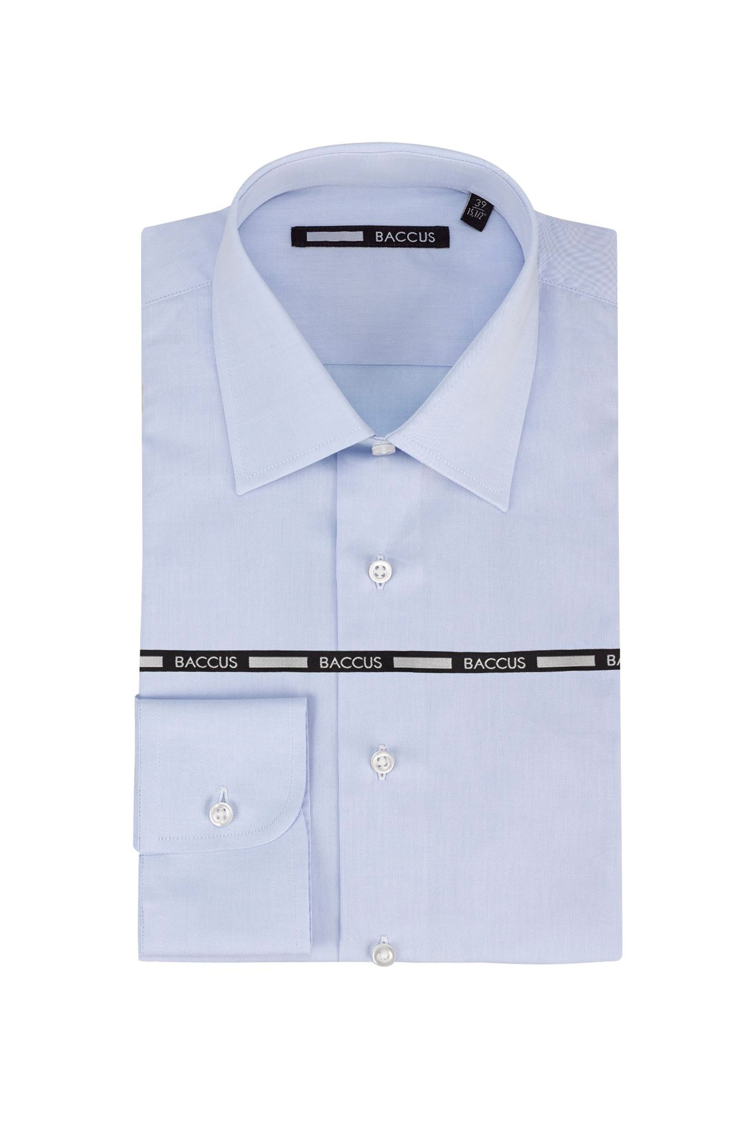 Camisa para homem lisa Azul-1