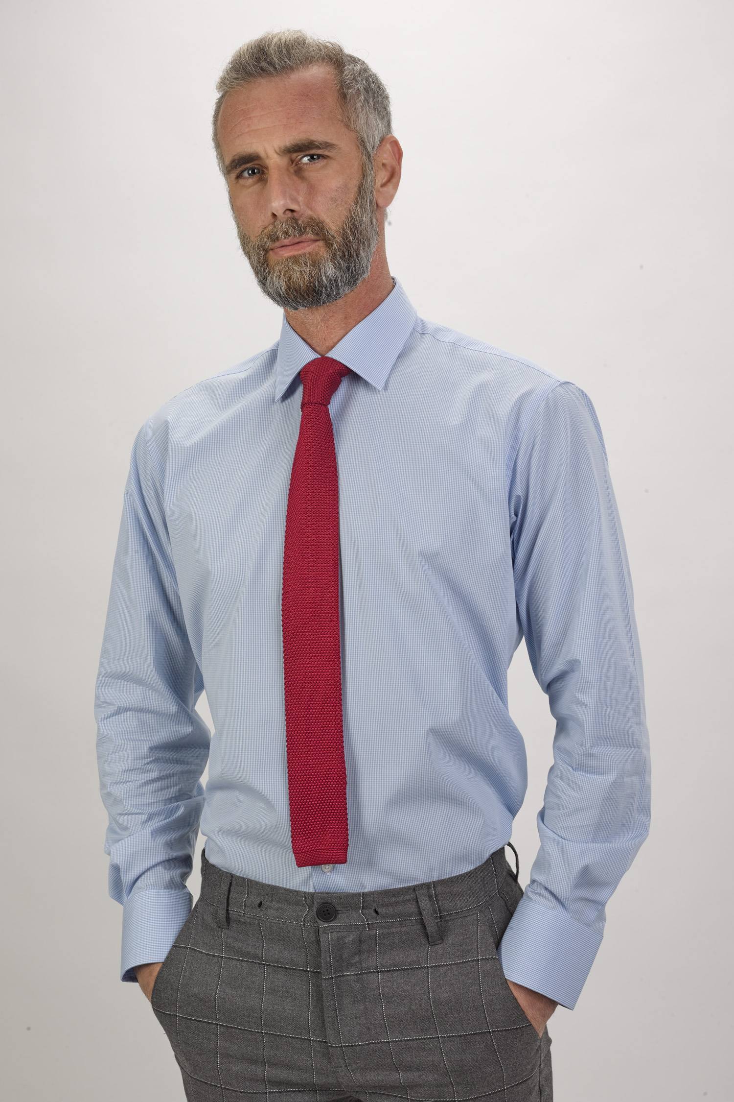 Camisa de homem vichy Azul-2