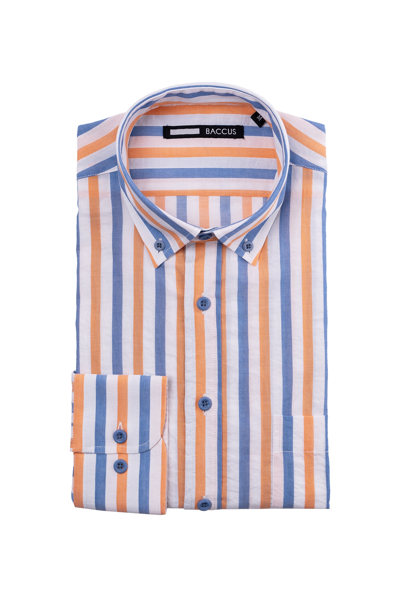 Camisa de ajuste regular para homem Amarelo-1