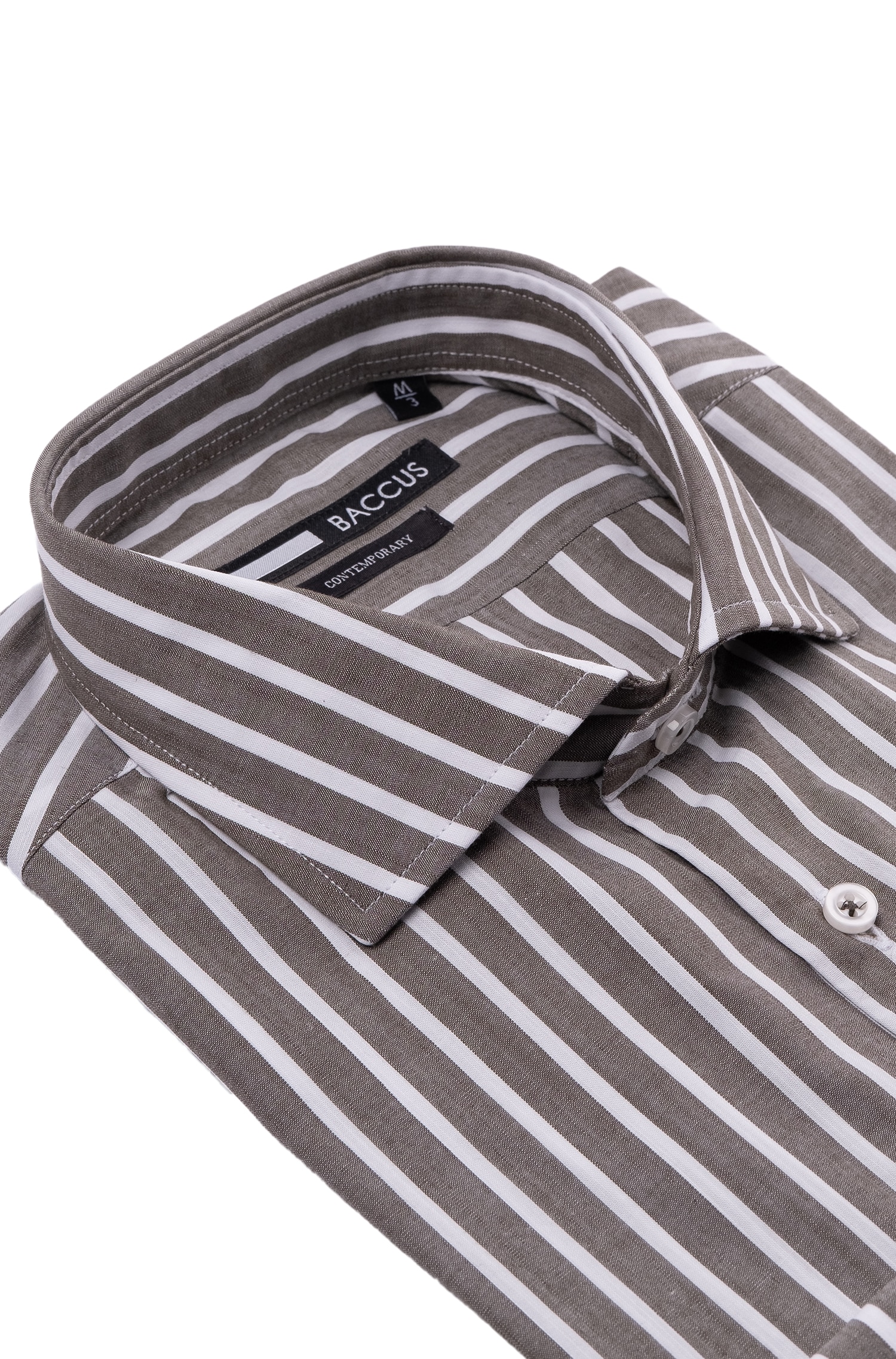 Camisa de homem com ajuste contemporary Verde-2