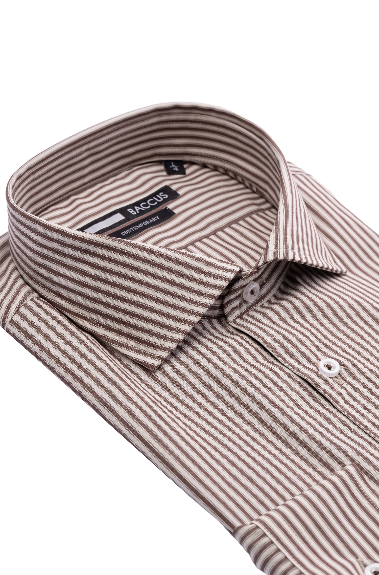 Camisa de homem com ajuste contemporary Bege-2