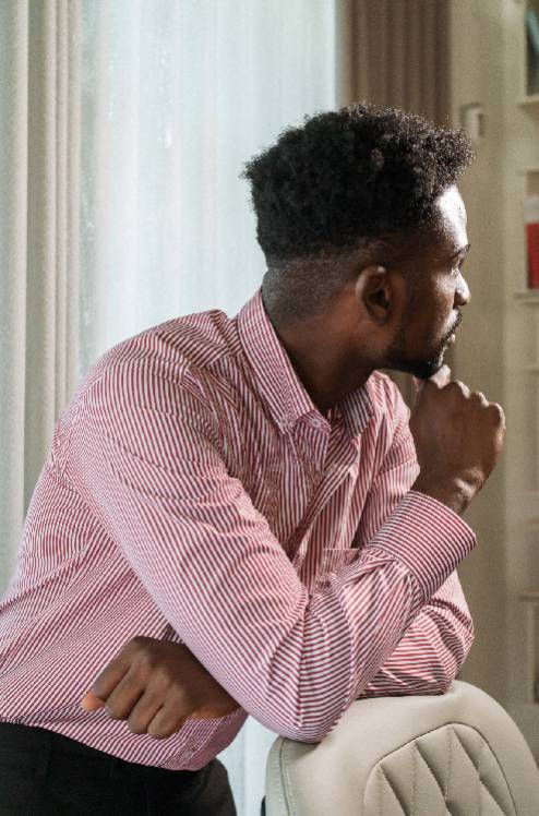 Camisa de ajuste regular para homem Vermelho-3
