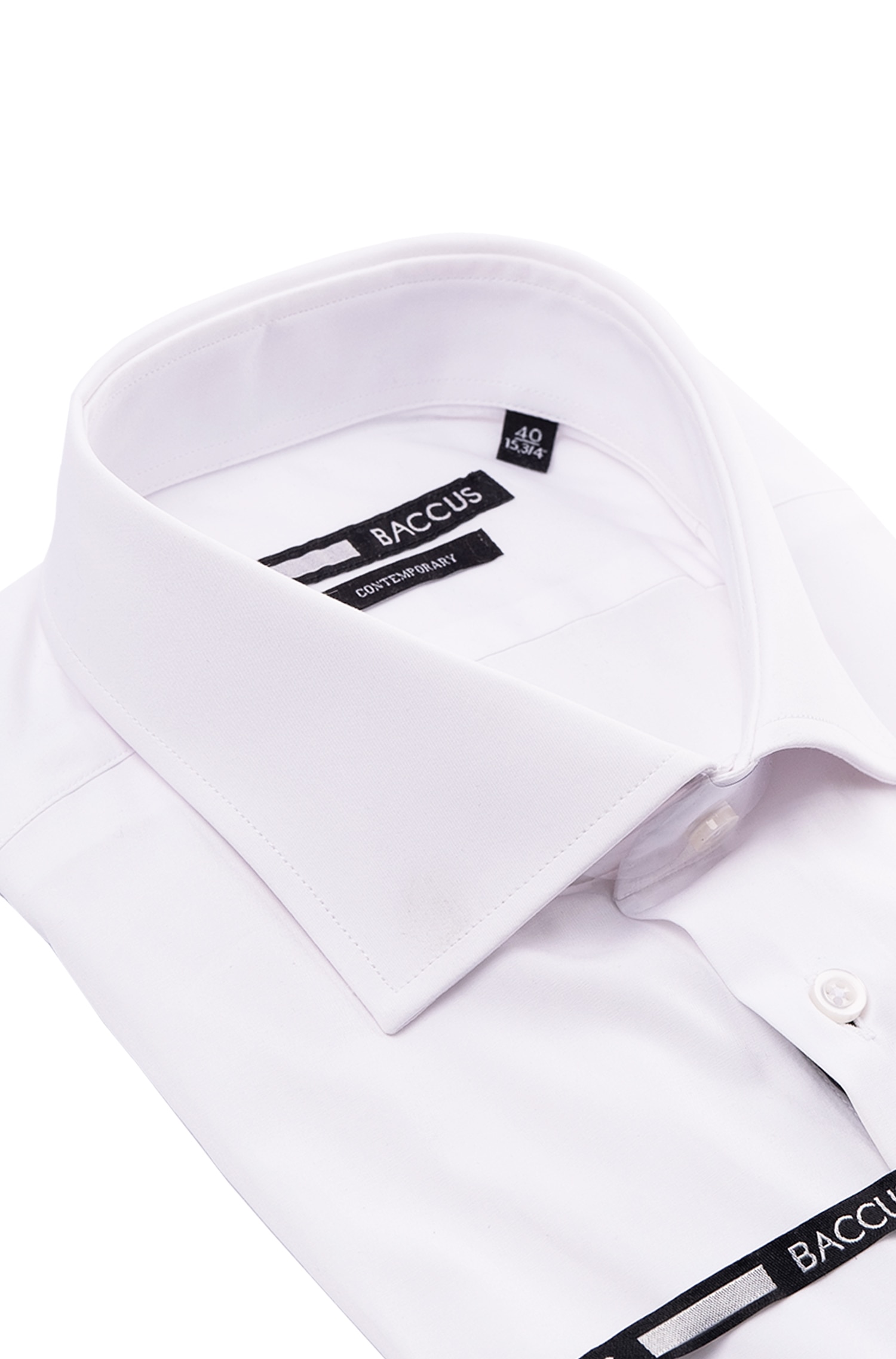 Camisa formal para homem Branco-2