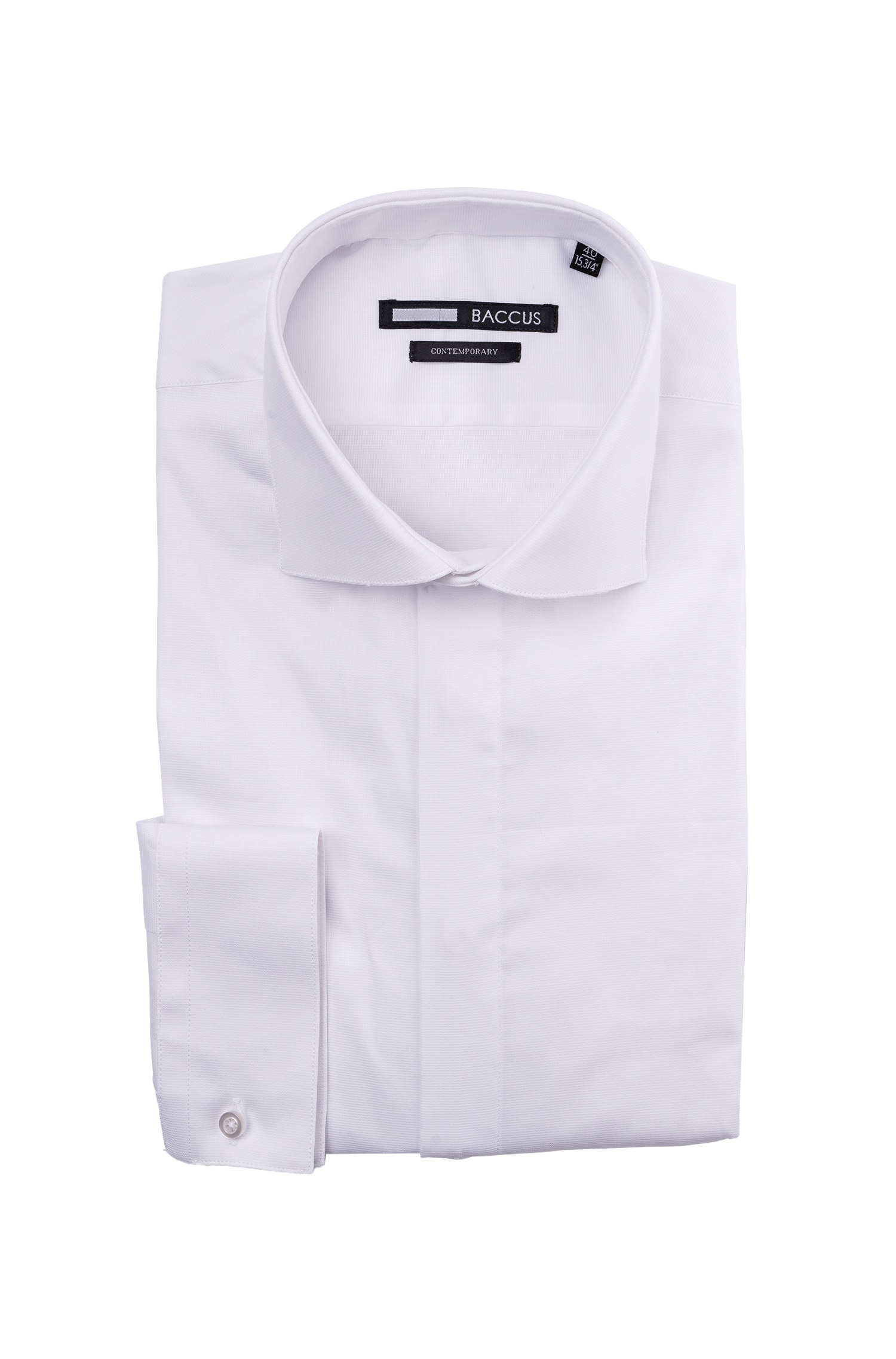 Camisa de cerimónia para homem Branco-1