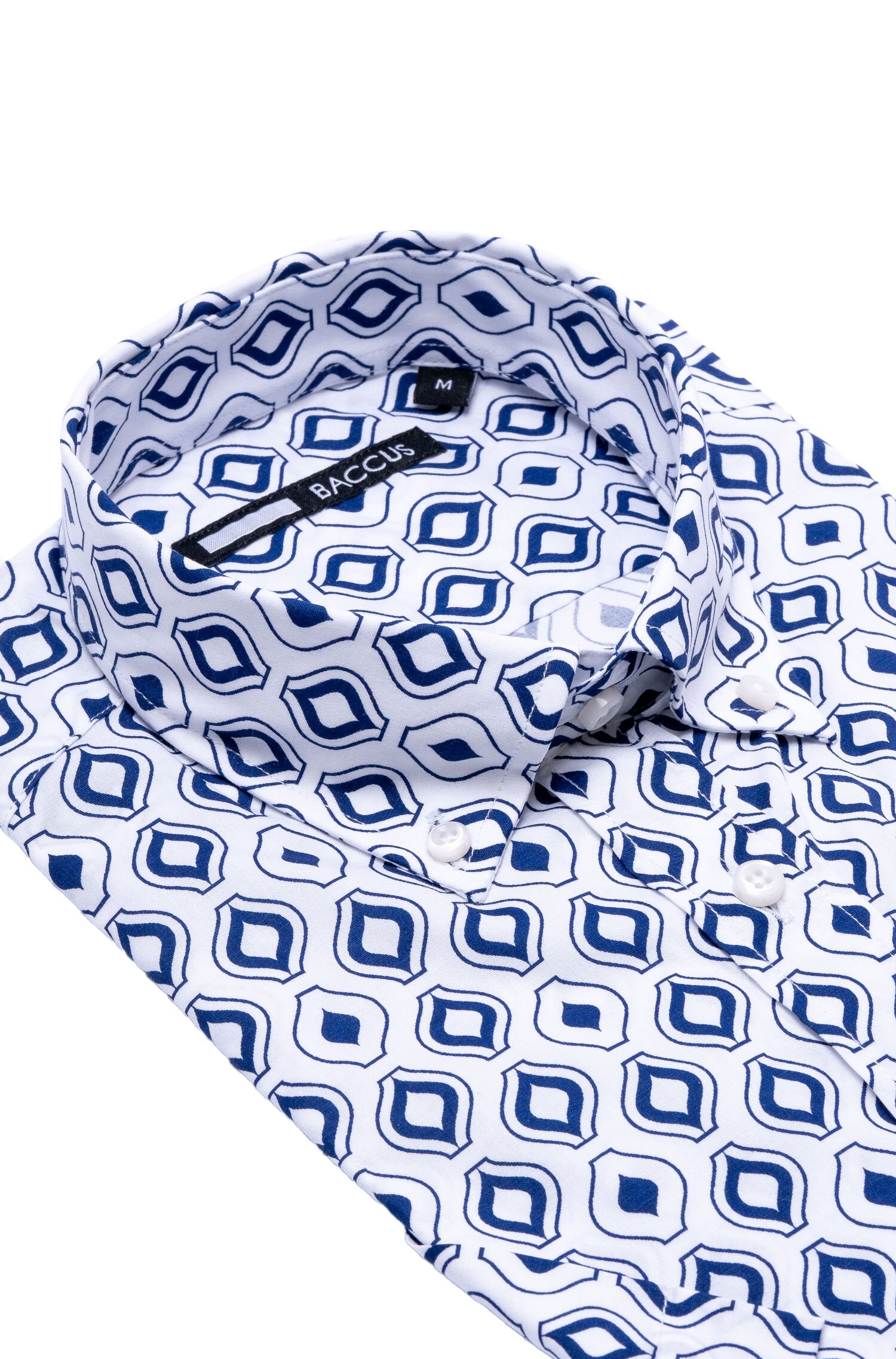 Camisa com manga curta para homem Azul-2