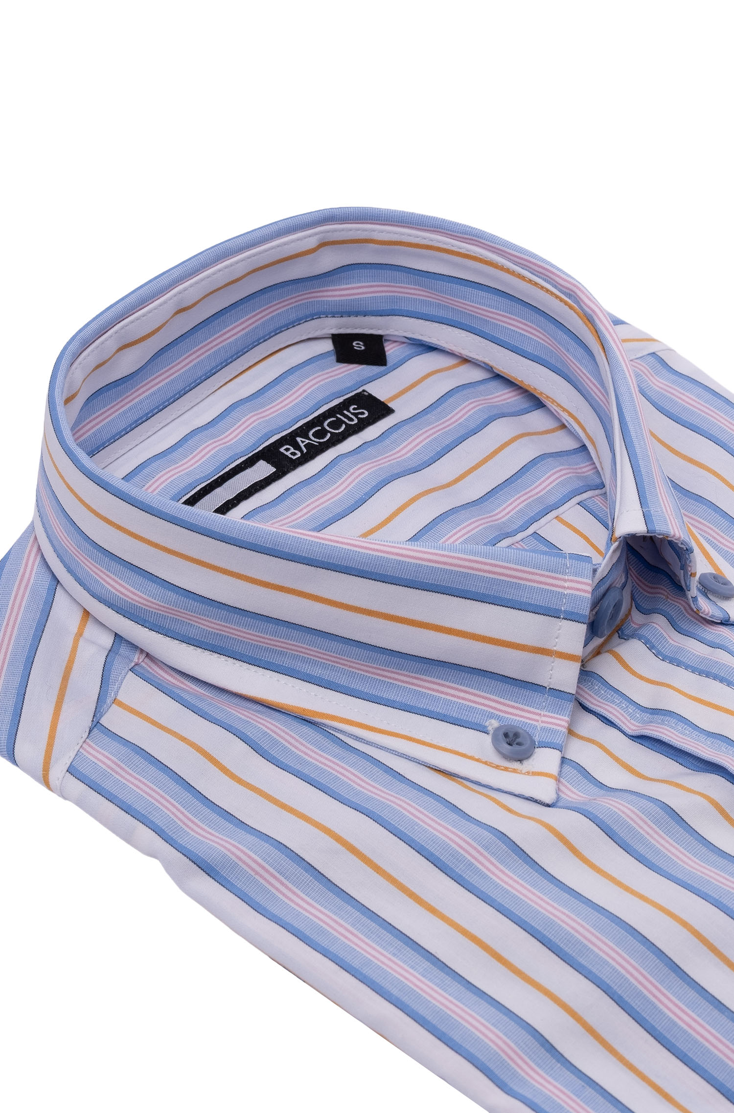 Camisa de ajuste regular para homem Bege-2