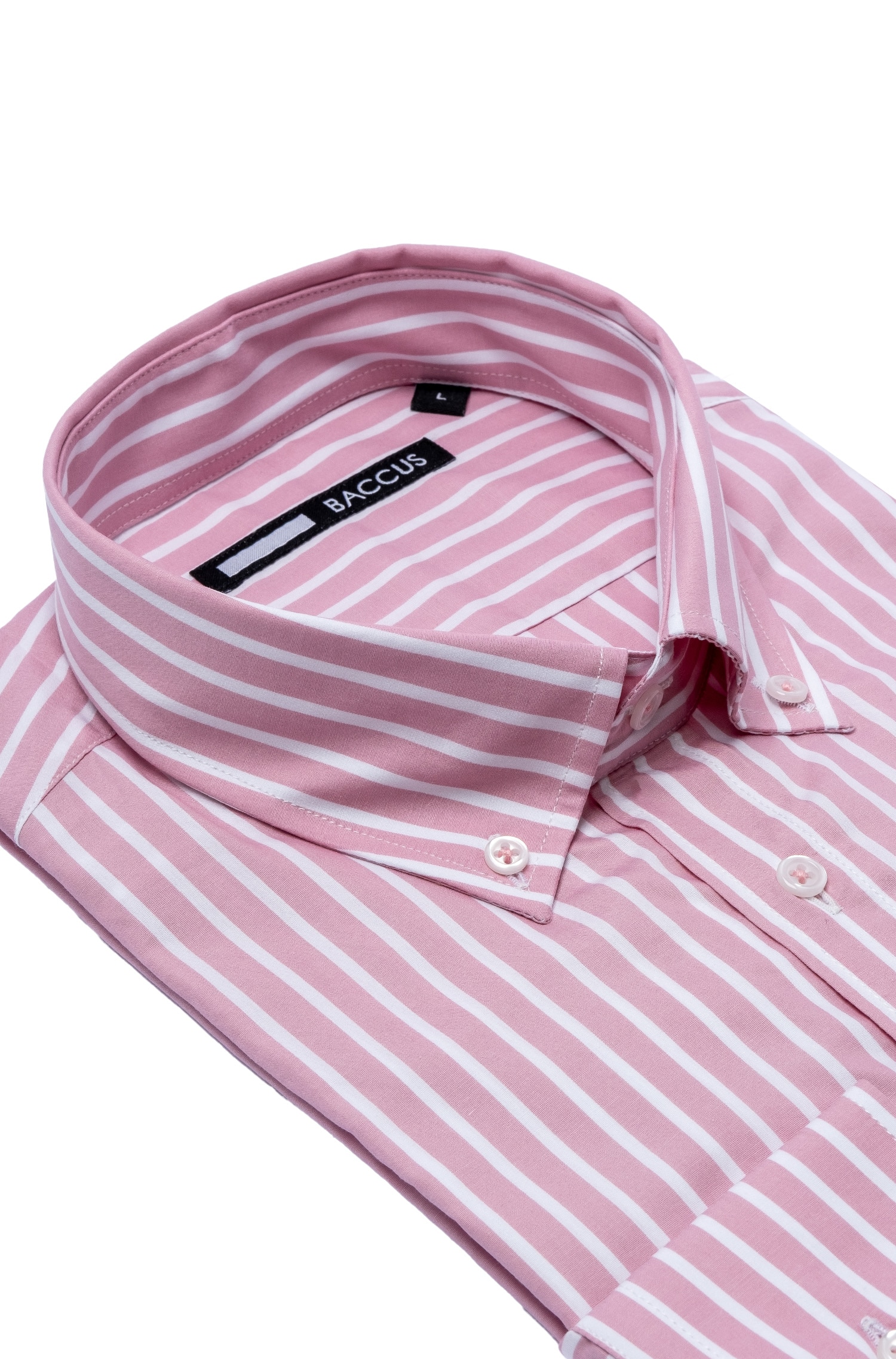 Camisa de ajuste regular para homem Rosa-2