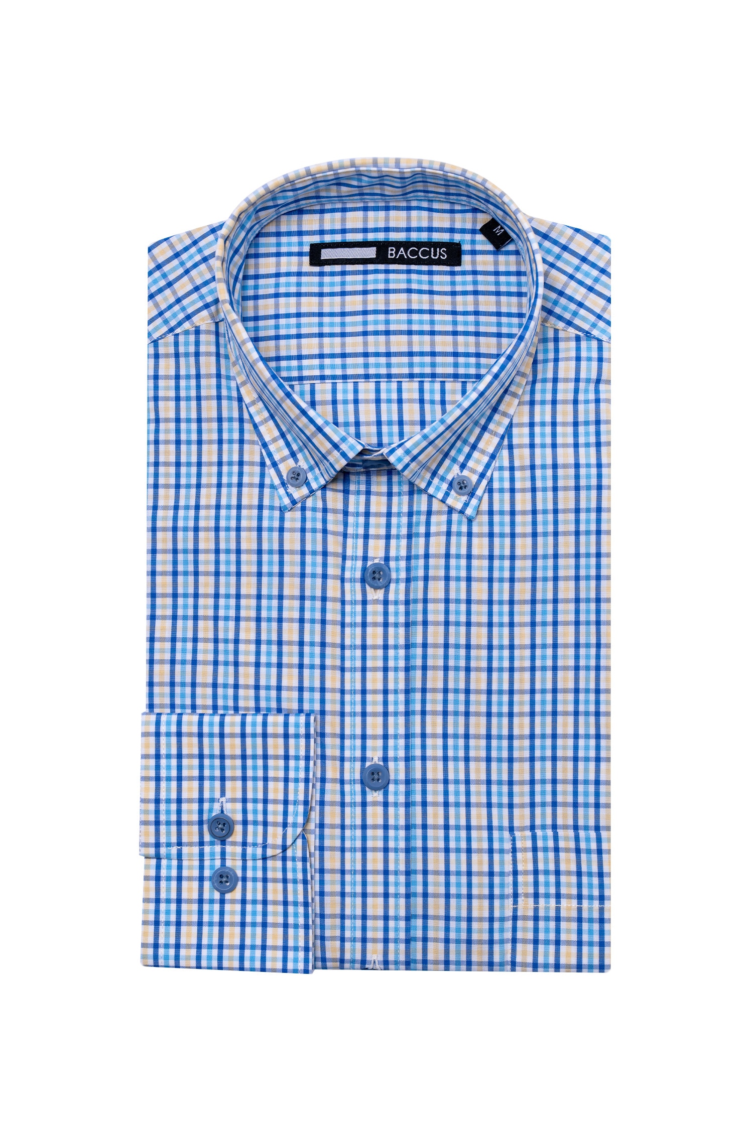 Camisa de ajuste regular para homem Bege-1
