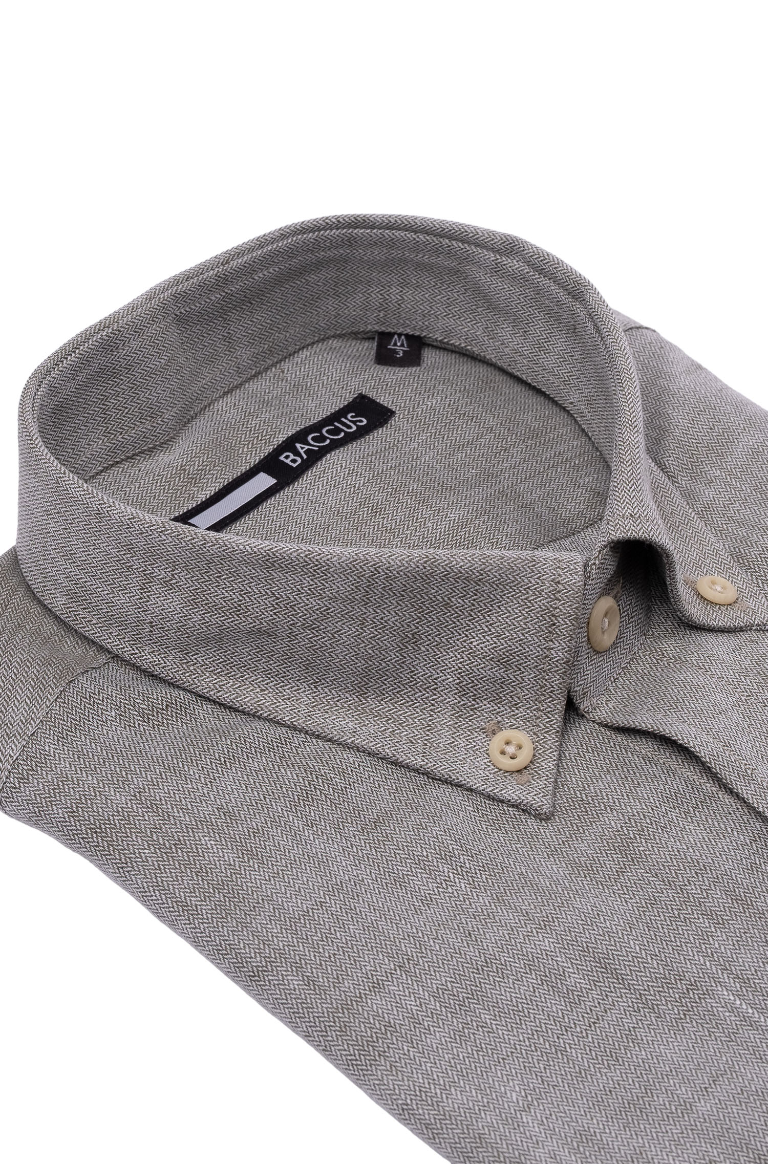 Camisa de ajuste regular para homem Verde-2