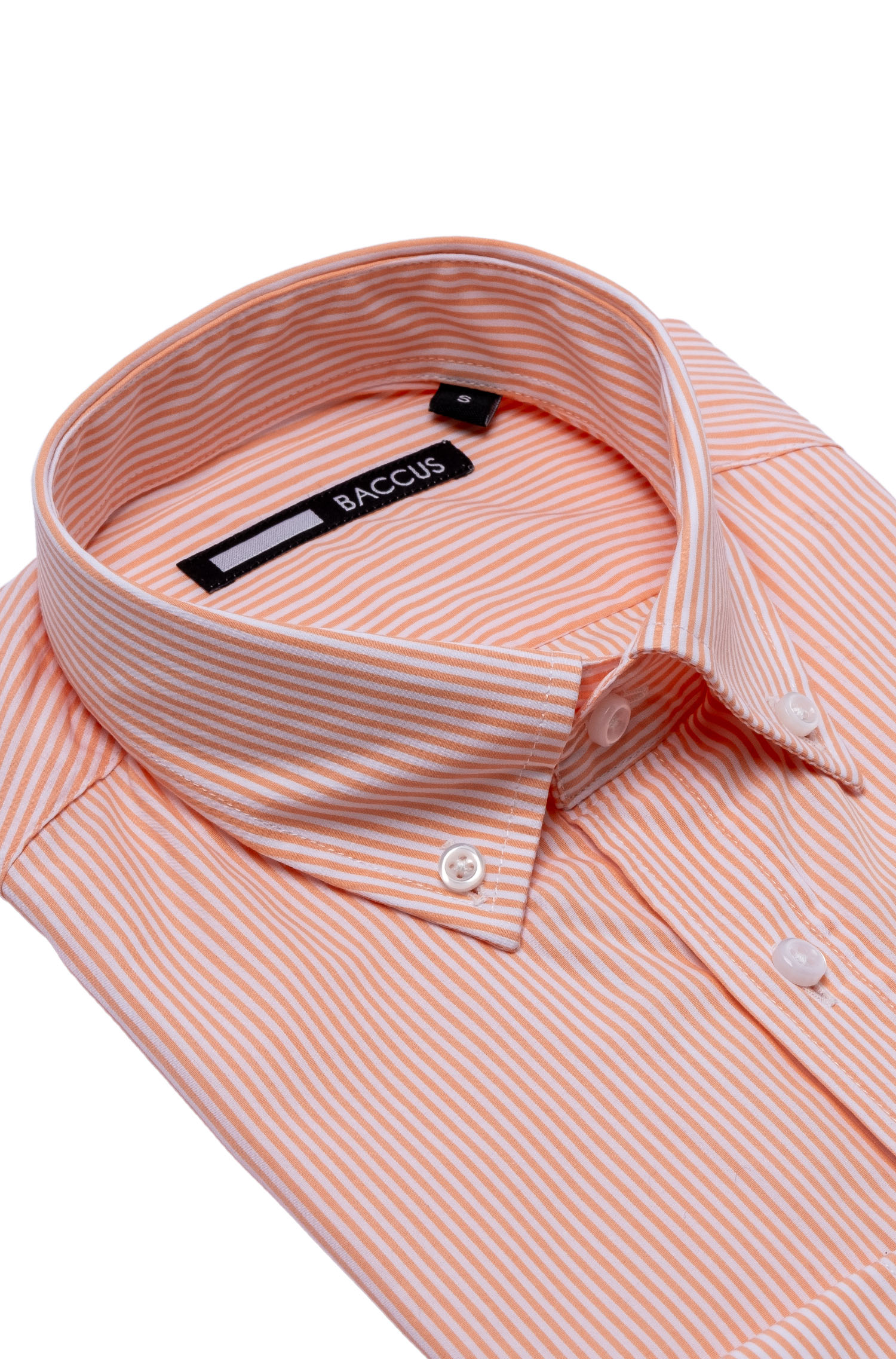 Camisa de ajuste regular para homem Laranja-2