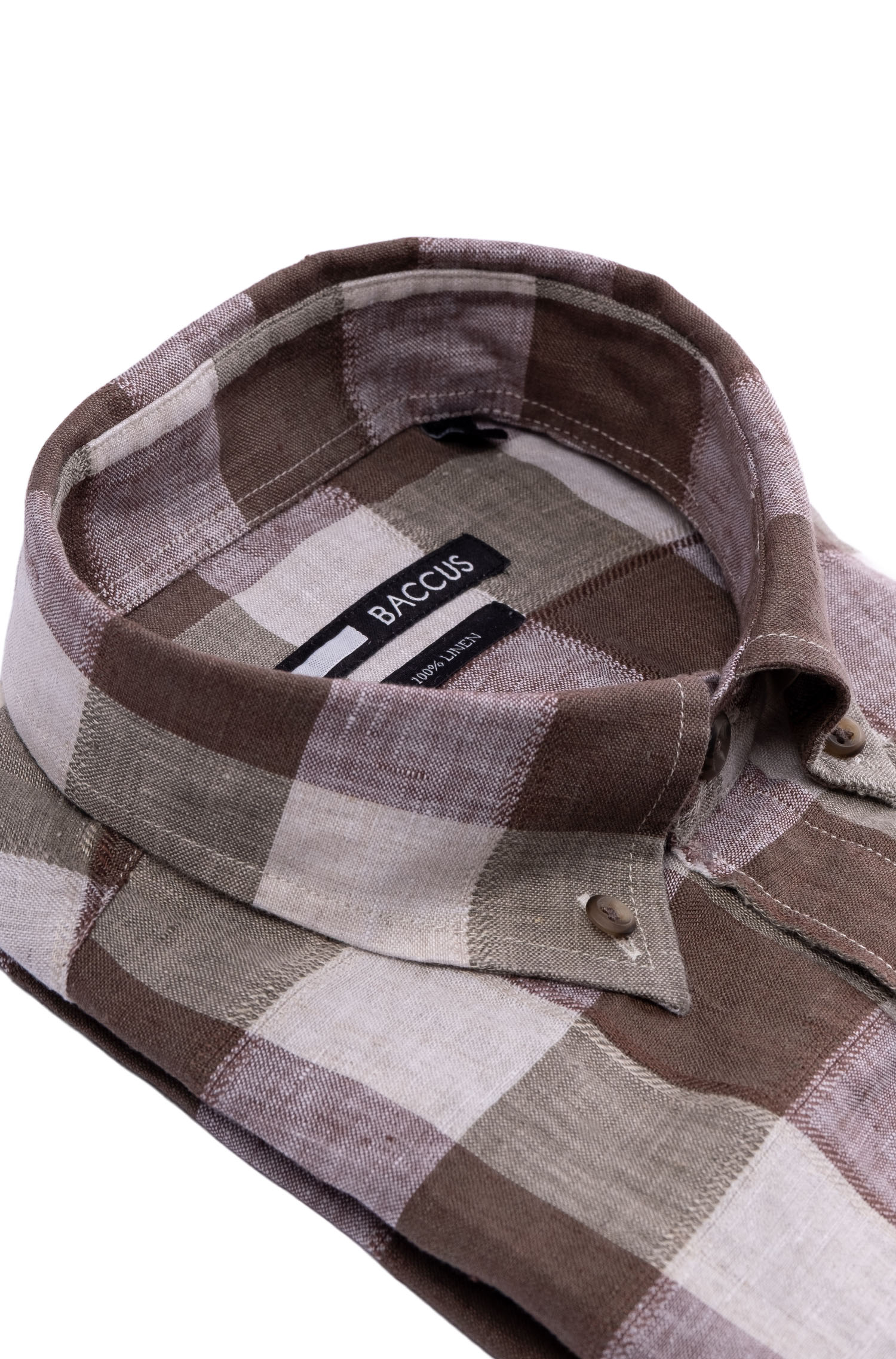 Camisa de ajuste regular para homem Verde-2