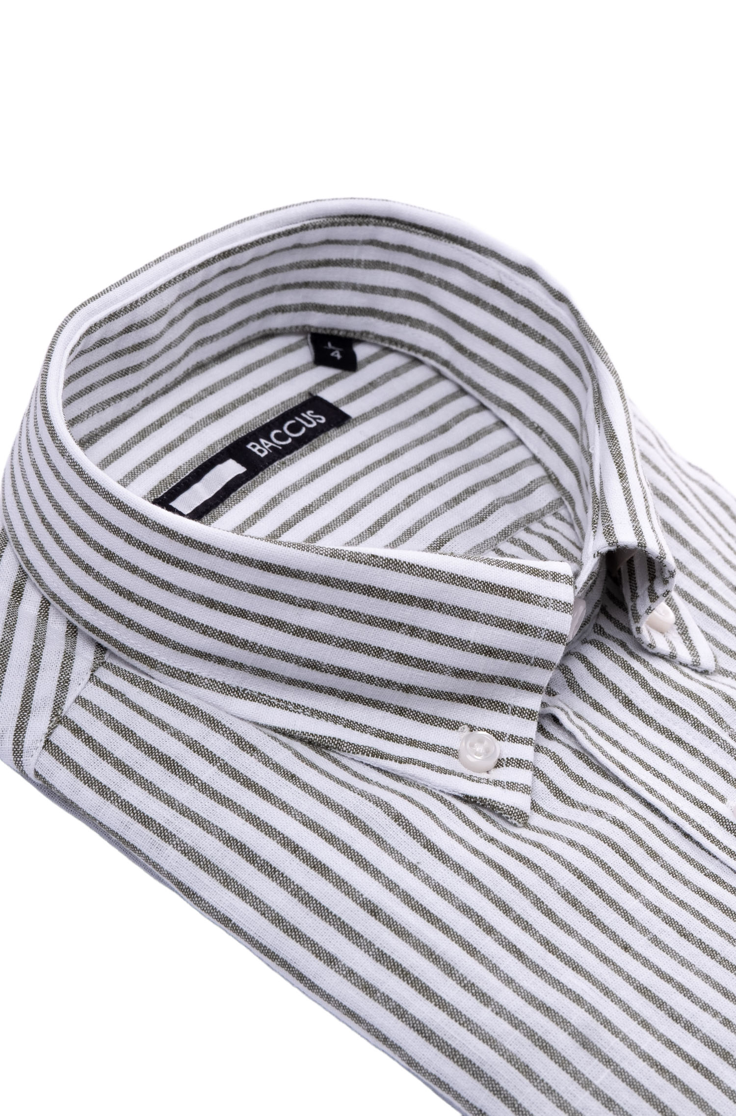 Camisa de ajuste regular para homem Verde-2
