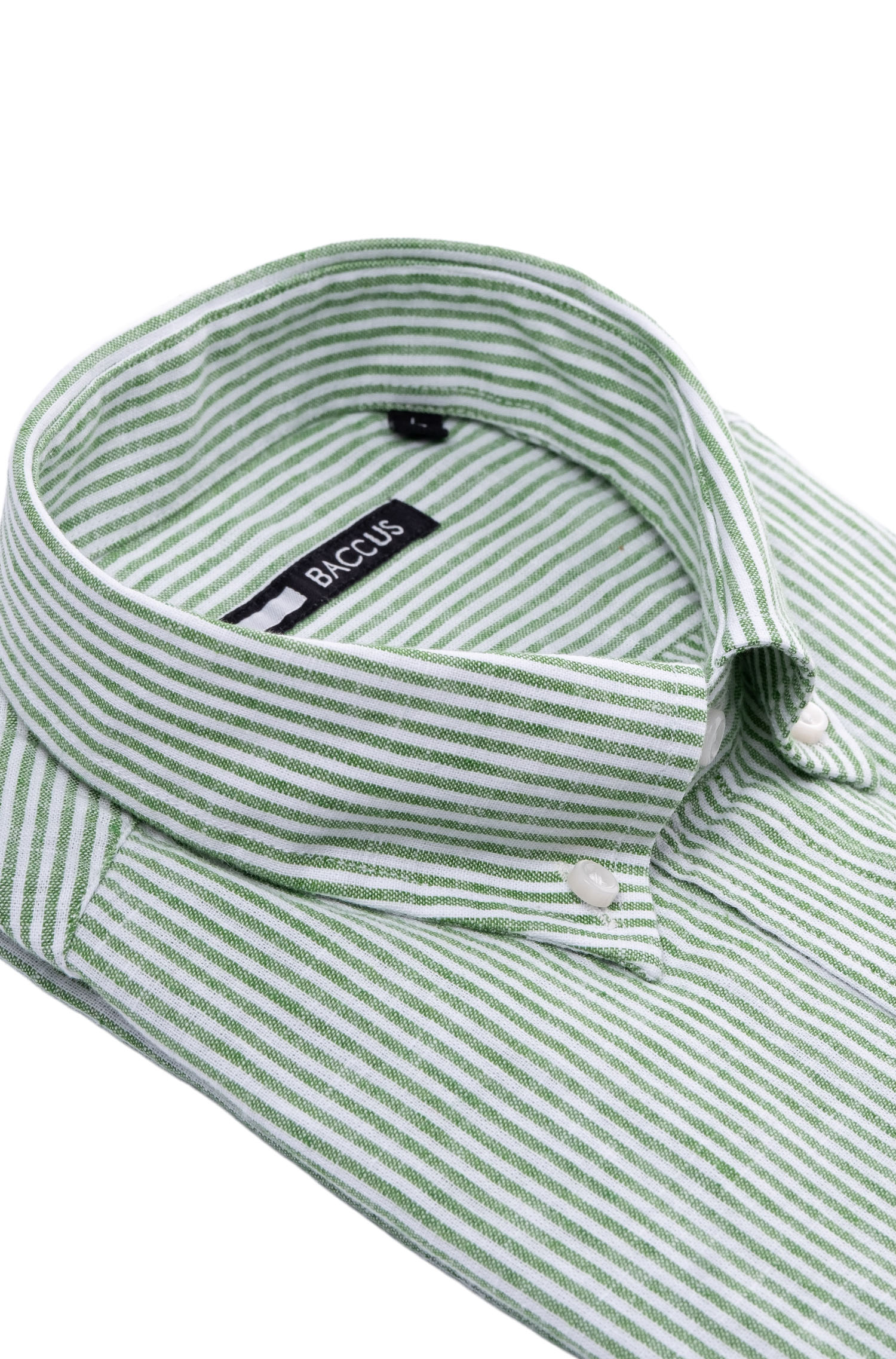 Camisa de ajuste regular para homem Verde-2