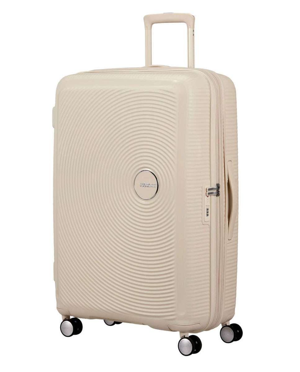 Imagem 0 de Mala de Viagem Grande Soundbox 77cm 4 Rodas Expansível Areia de Coco 97L