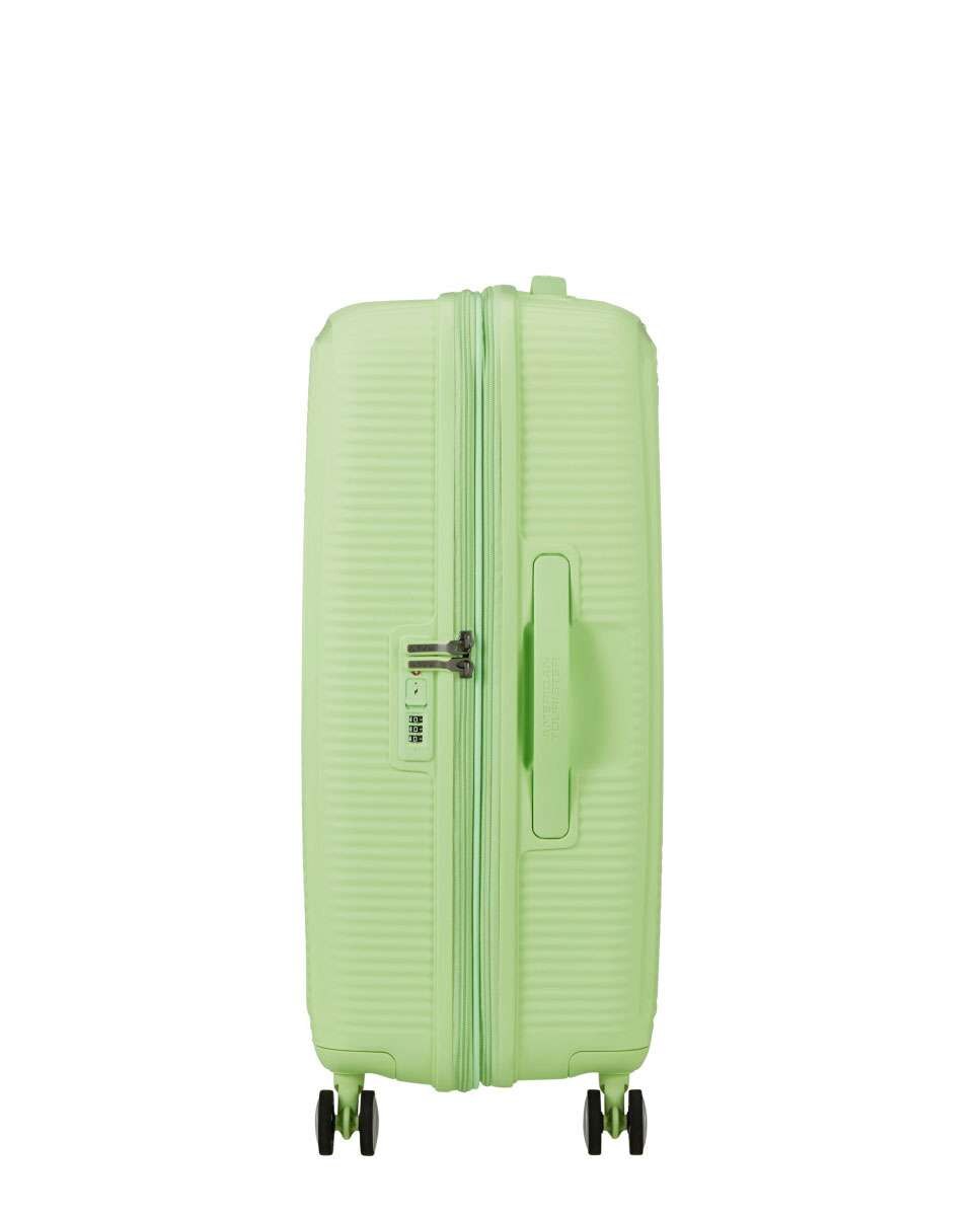 Mala de Viagem Média Soundbox 67cm 4 Rodas Expansível Verde Kiwi 71.5L Verde-3