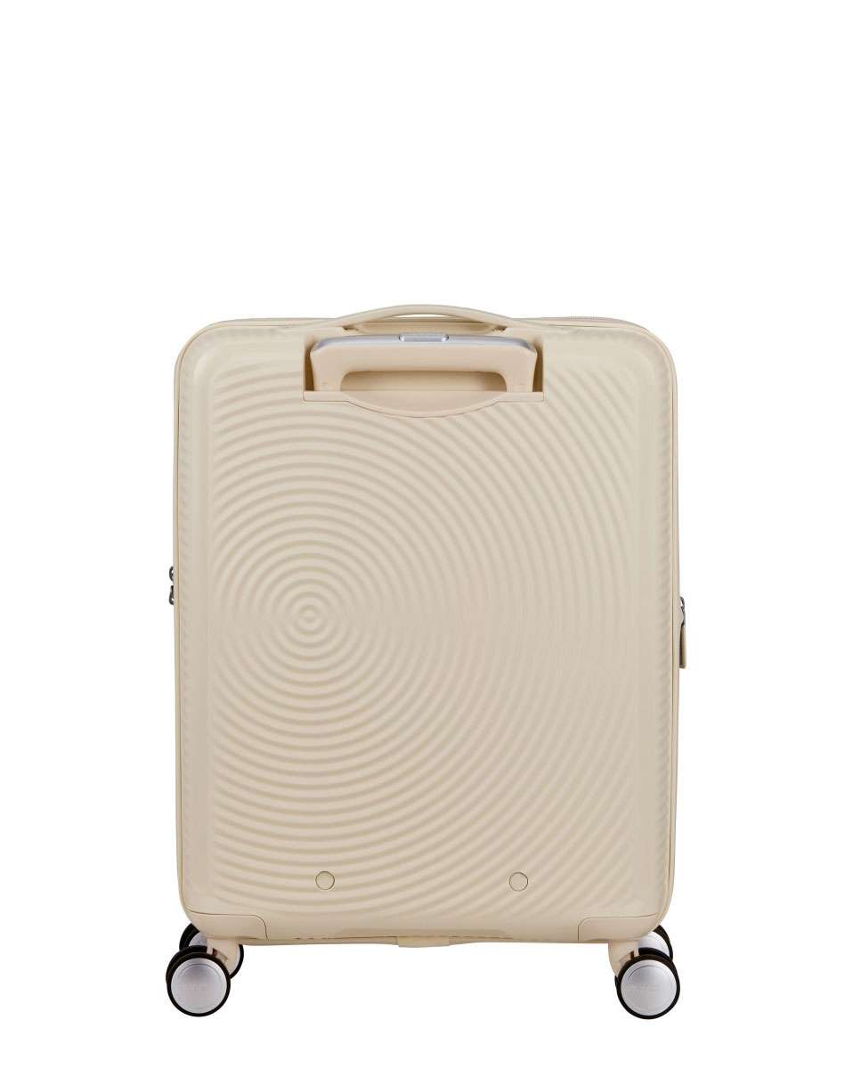 Mala de Cabine Soundbox 55cm 4 Rodas Expansível Areia de Coco 35.5L Bege-4