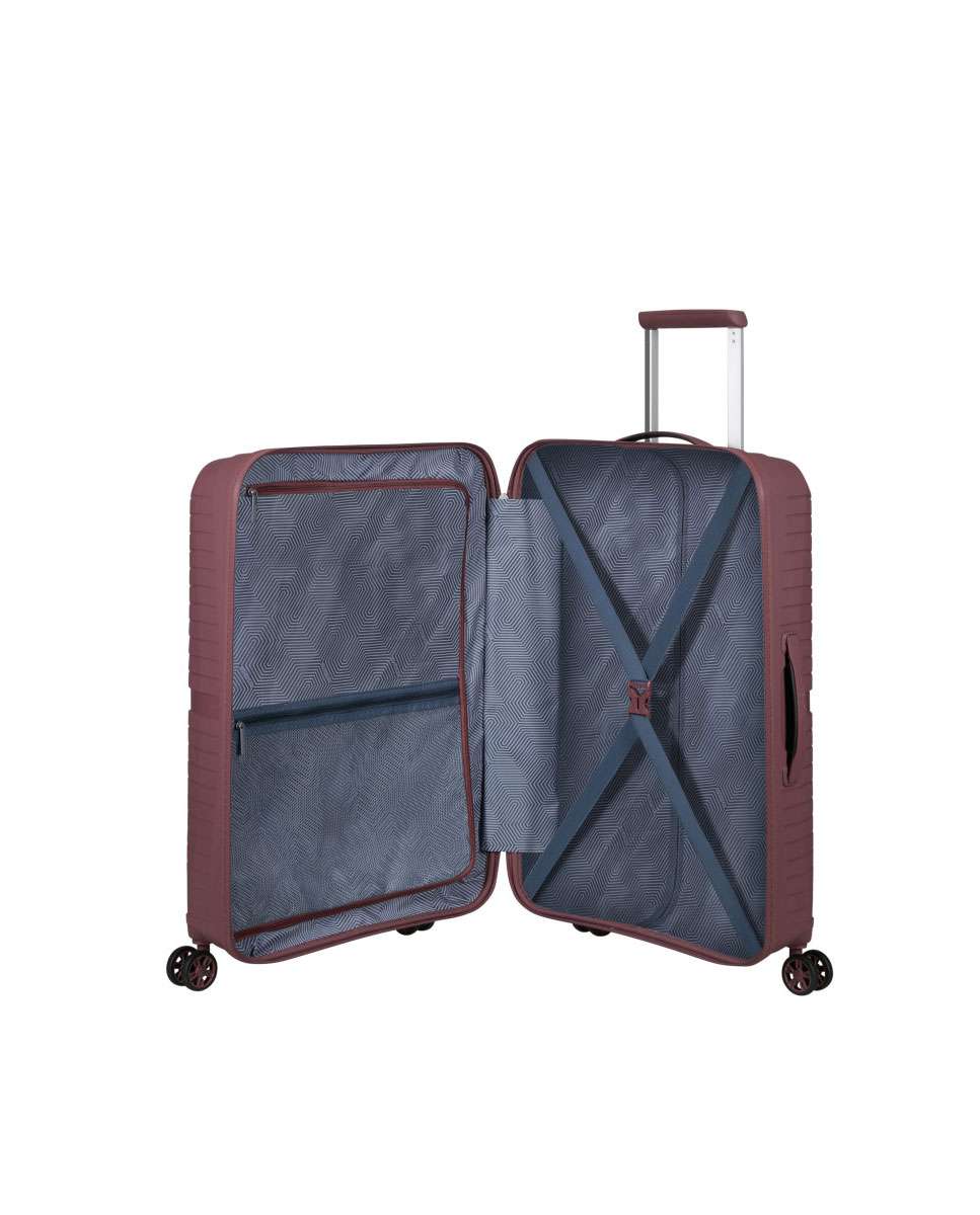 Mala de Viagem Média Airconic 67cm 4 Rodas Malva Galático 67L Rosa-2