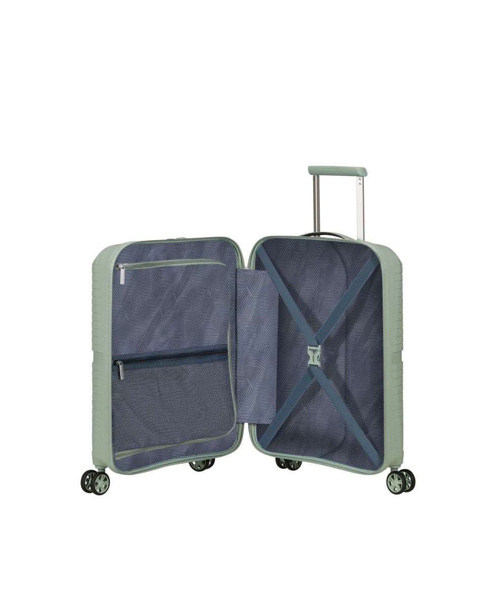 Mala de Cabine Airconic 55cm 4 Rodas Sálvia 33.5L Verde-2