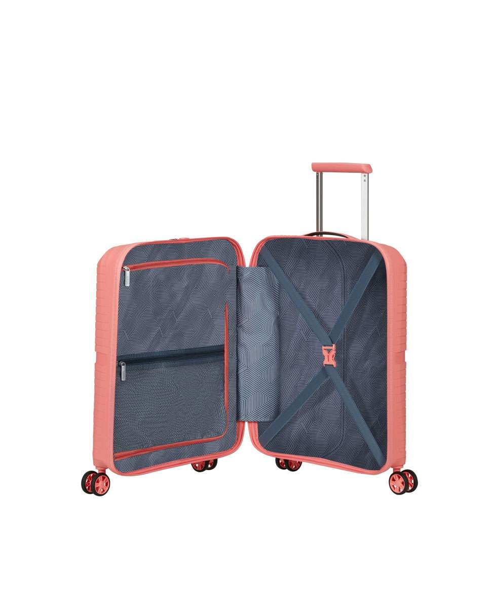 Mala de Cabine Airconic 55cm 4 Rodas Rosa 33.5L Rosa-2