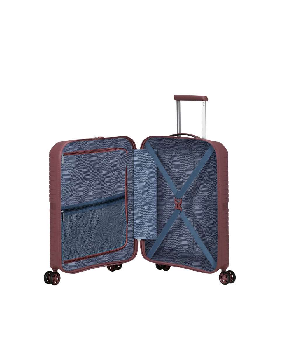 Mala de Cabine Airconic 55cm 4 Rodas Malva Galático 33.5L Rosa-2