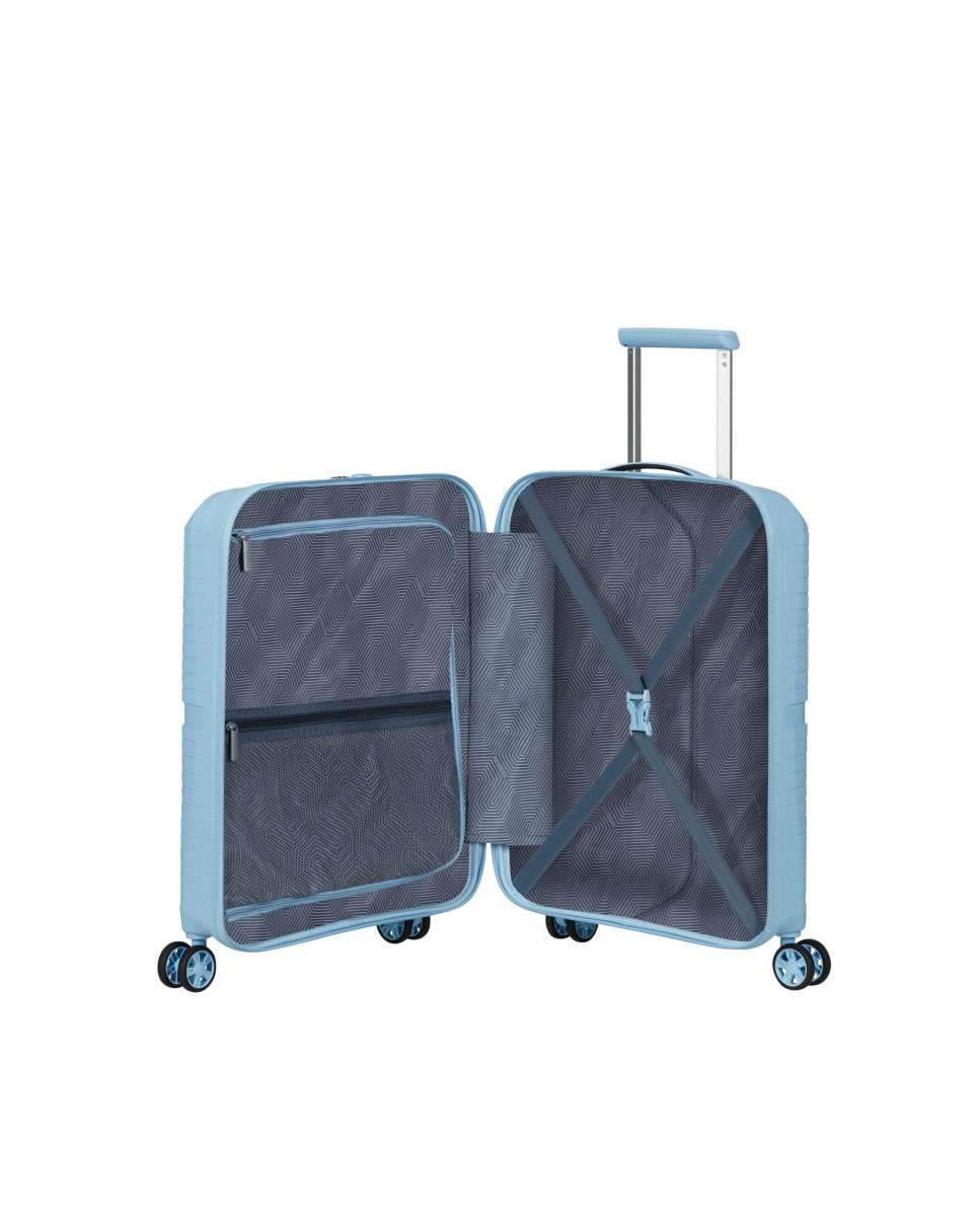 Mala de Cabine Airconic 55cm 4 Rodas Azul Neptuno 33.5L Azul-2