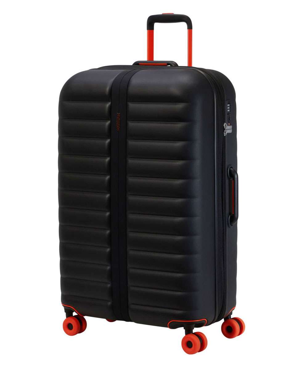 Mala de Viagem Grande Neovibe 77cm 4 Rodas Expansivel Preto 96L Preto-1