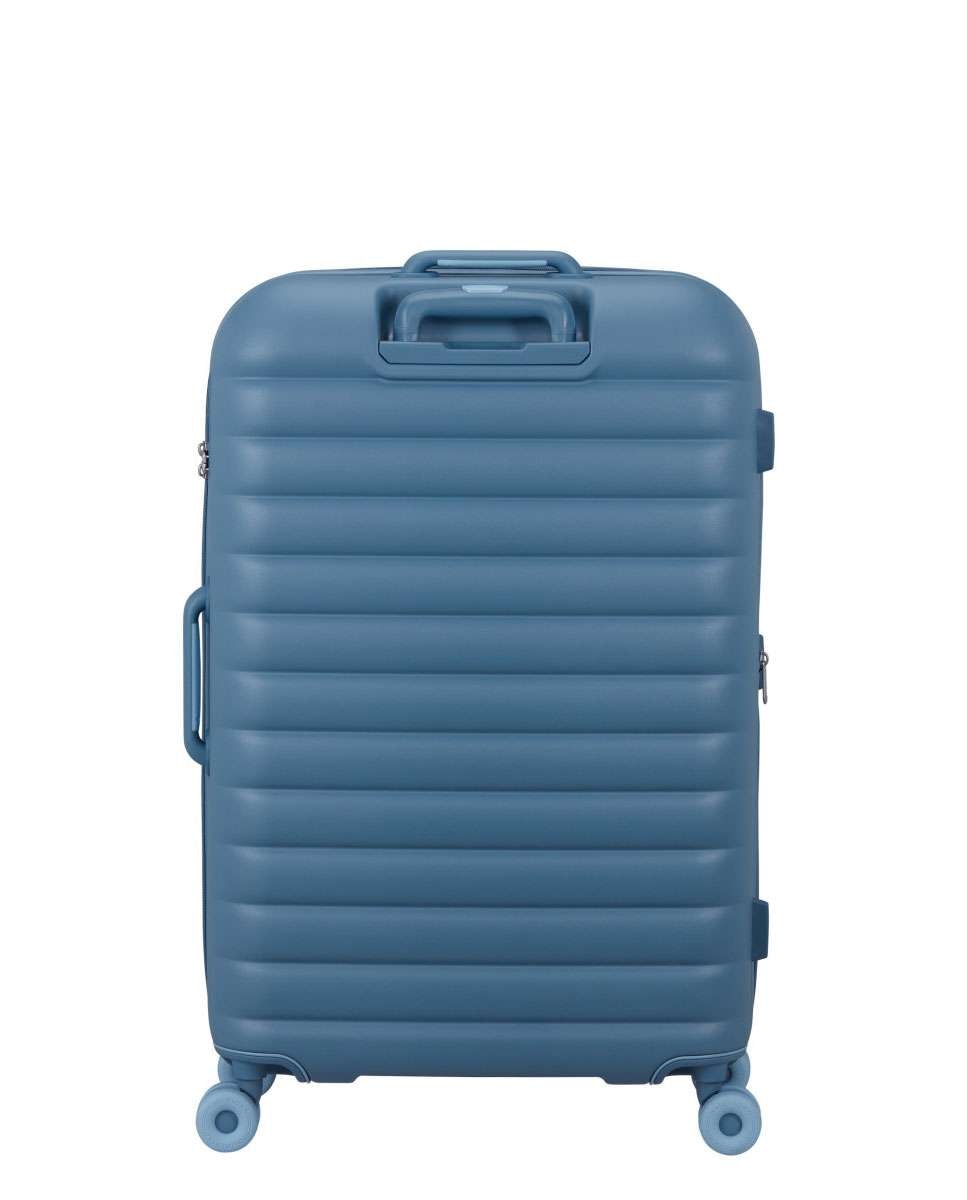 Mala de Viagem Grande Neovibe 77cm 4 Rodas Expansivel Azul 96L Azul-4