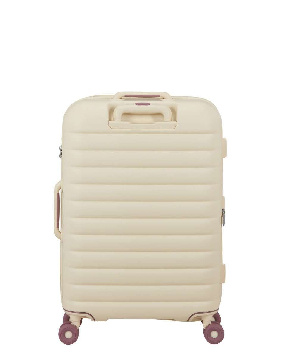 Mala de Viagem Média Neovibe 67cm 4 Rodas Expansivel Areia 66L Bege-4