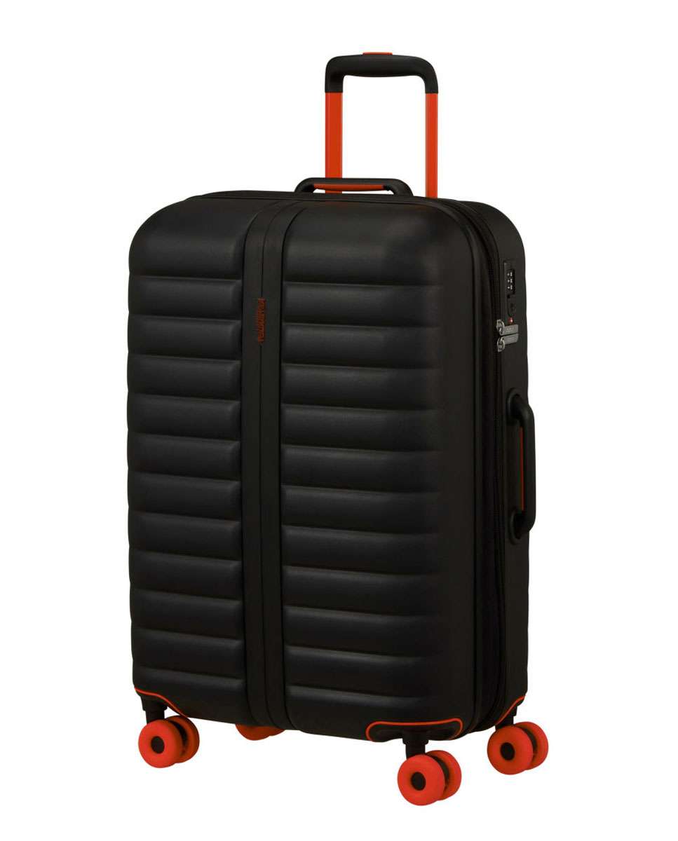 Mala de Viagem Média Neovibe 67cm 4 Rodas Expansivel Preto 66L Preto-1