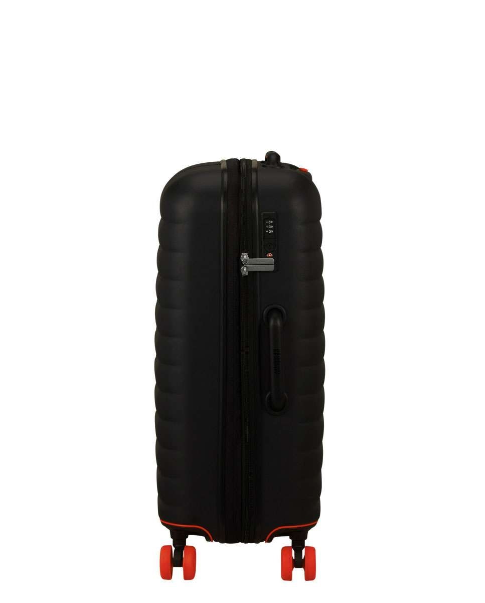 Mala de Viagem Média Neovibe 67cm 4 Rodas Expansivel Preto 66L Preto-3
