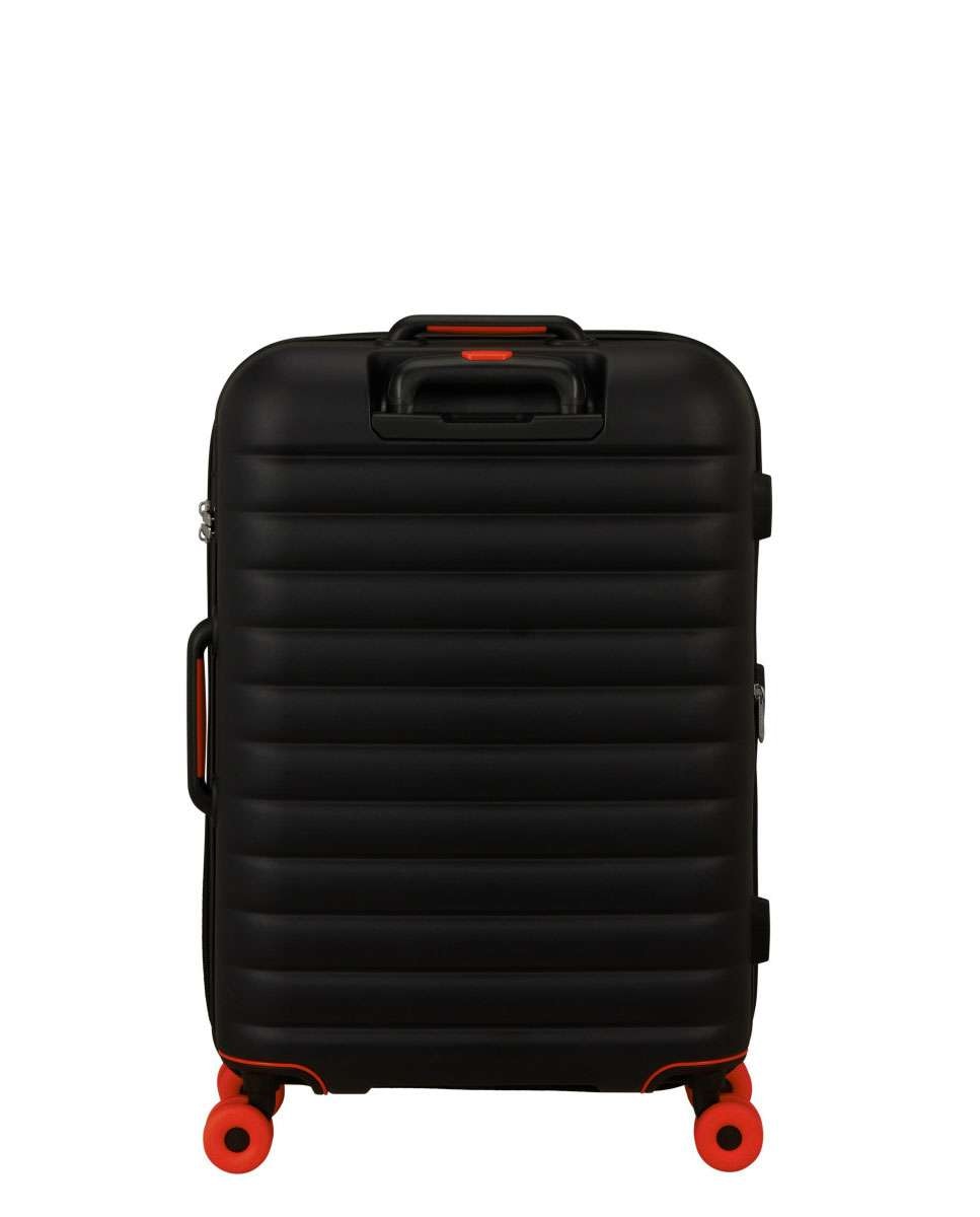 Mala de Viagem Média Neovibe 67cm 4 Rodas Expansivel Preto 66L Preto-4