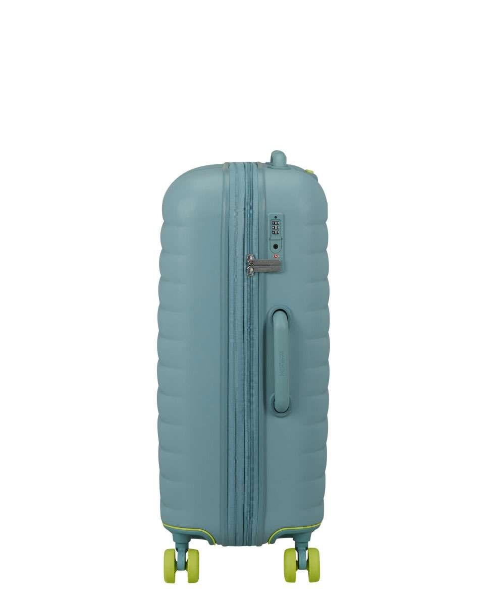 Mala de Viagem Média Neovibe 67cm 4 Rodas Expansivel Menta 66L Verde-3