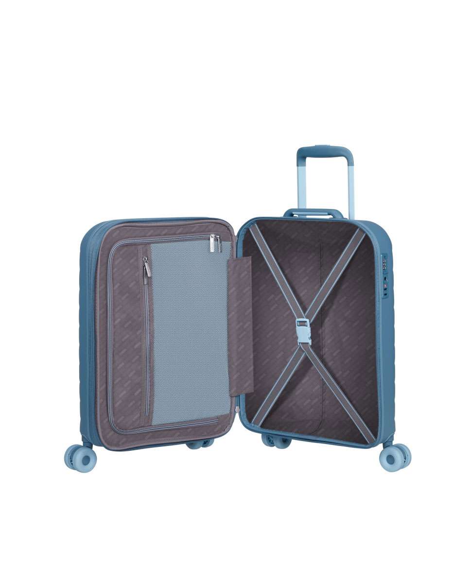 Mala de Cabine Neovibe 55cm 4 Rodas Expansivel Azul 37L Azul-2