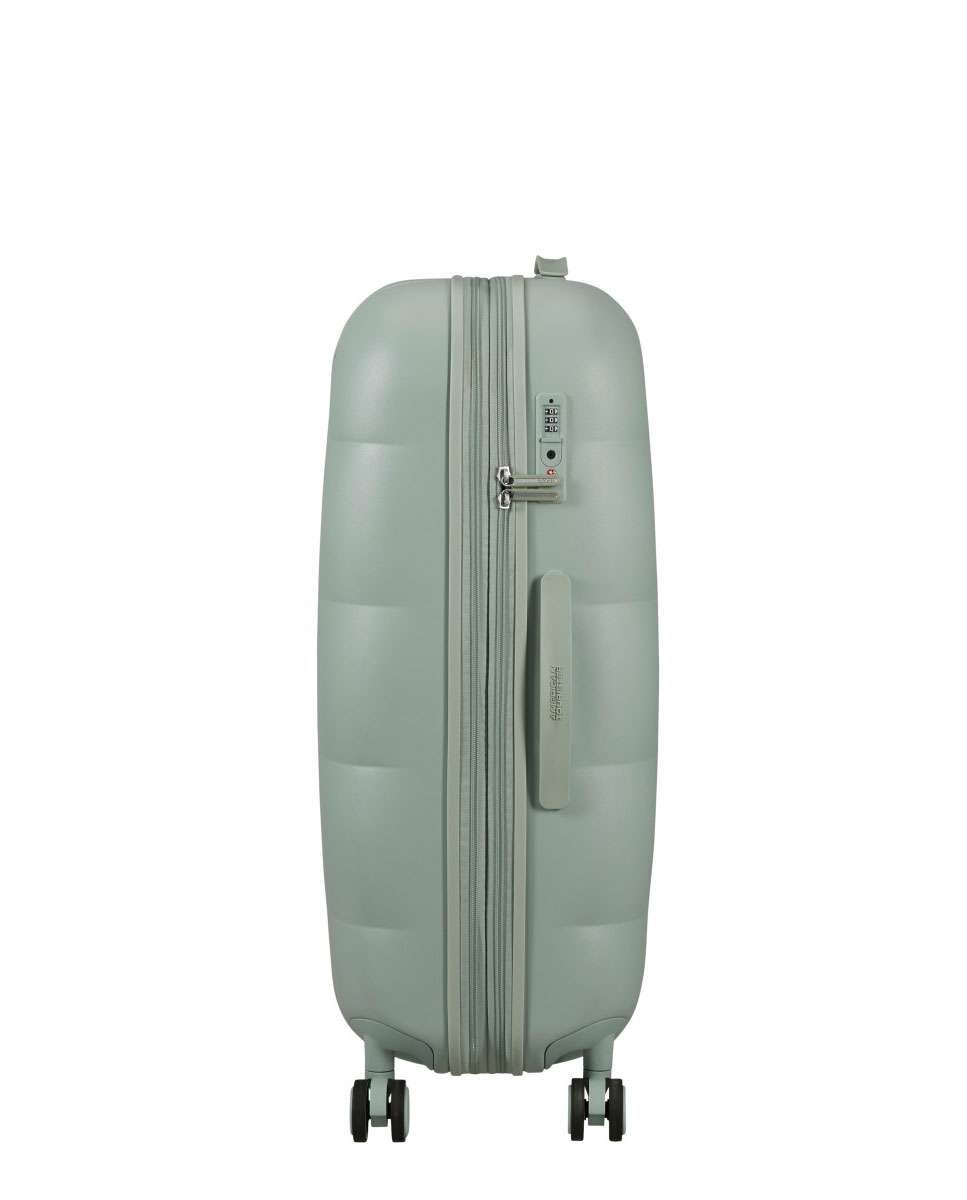 Mala de Viagem Grande Dreami 77cm Expansível 4 Rodas Verde Sálvia 96L Verde-3