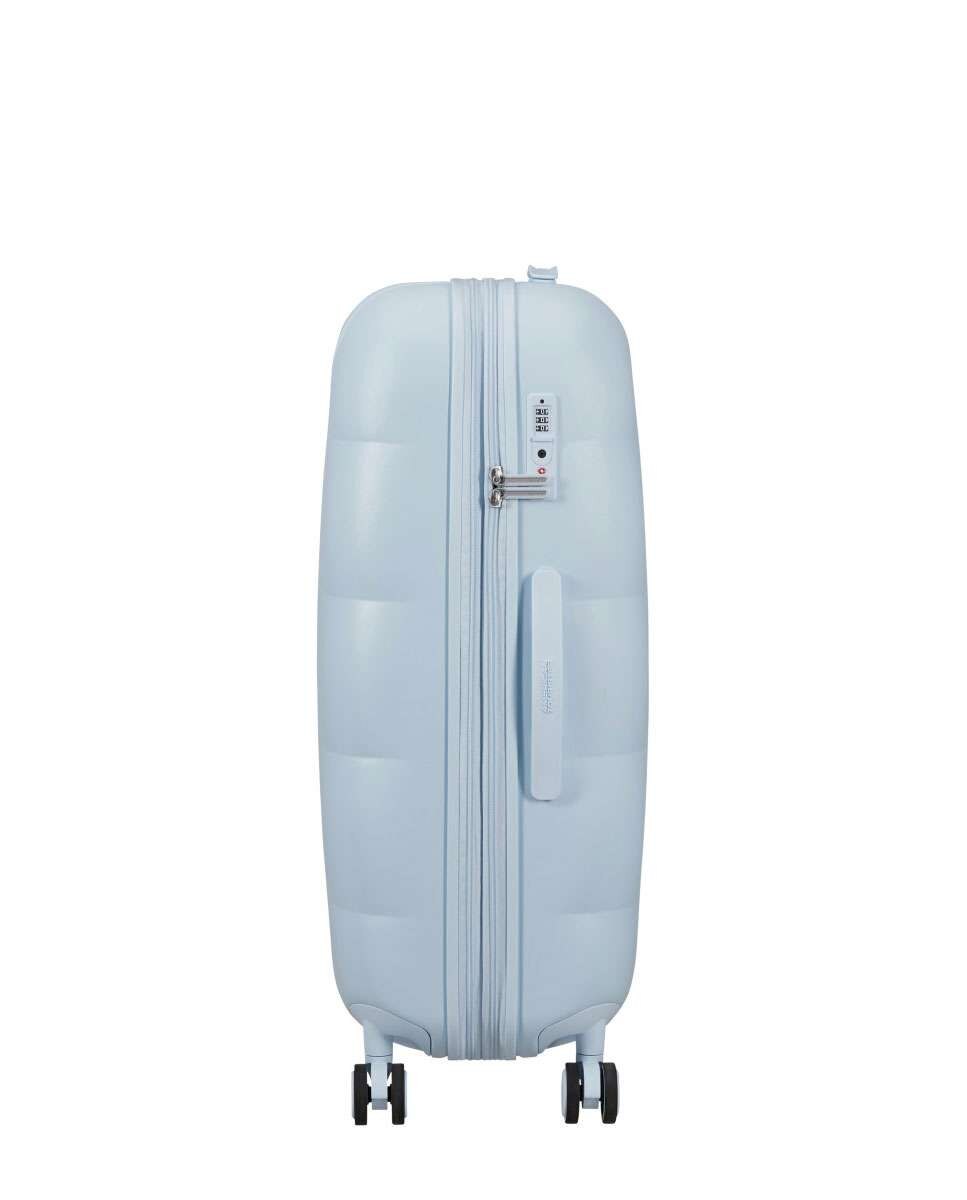 Mala de Viagem Grande Dreami 77cm Expansível 4 Rodas Azul 96L Azul-3